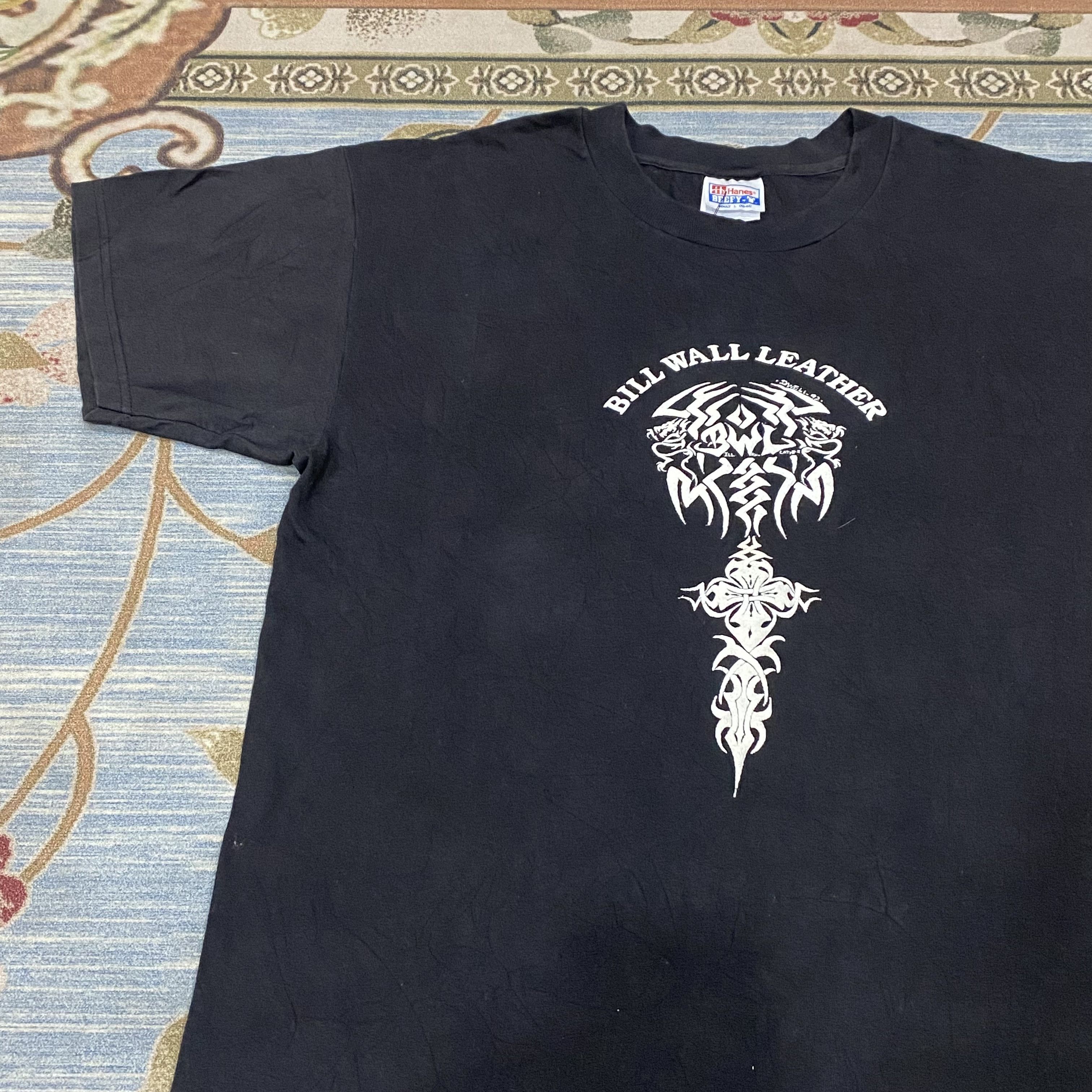Bill Wall Leather Bill Wall Leather Skull Hanes Vintage Tee Size US L / EU 52-54 / 3 - 5 Thumbnail