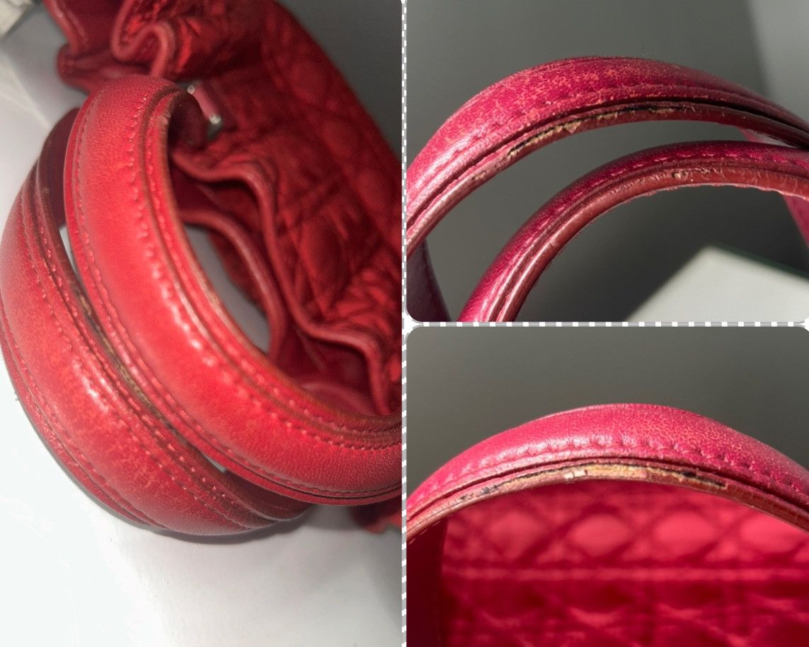 Dior Christian Dior Red Nylon Cannage Charming Lock Bag w/ COA Size ONE SIZE - 12 Thumbnail