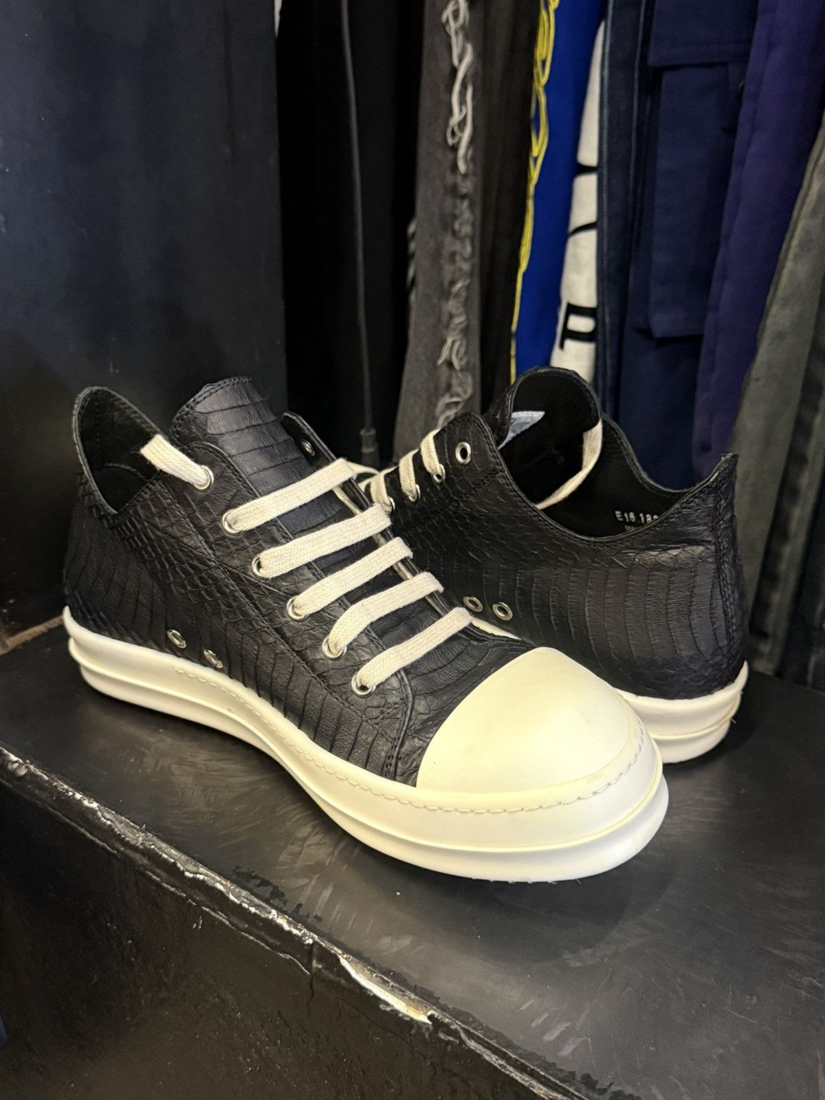 Rick Owens Rick owes python snake skin ramones Size US 8 / EU 41 - 4 Thumbnail