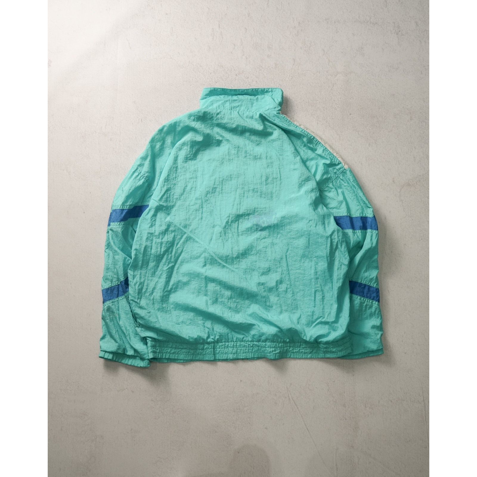 Fila Vintage 90s Fila Blue Regular Windbreaker - Women's Large Size L / US 10 / IT 46 - 2 Thumbnail