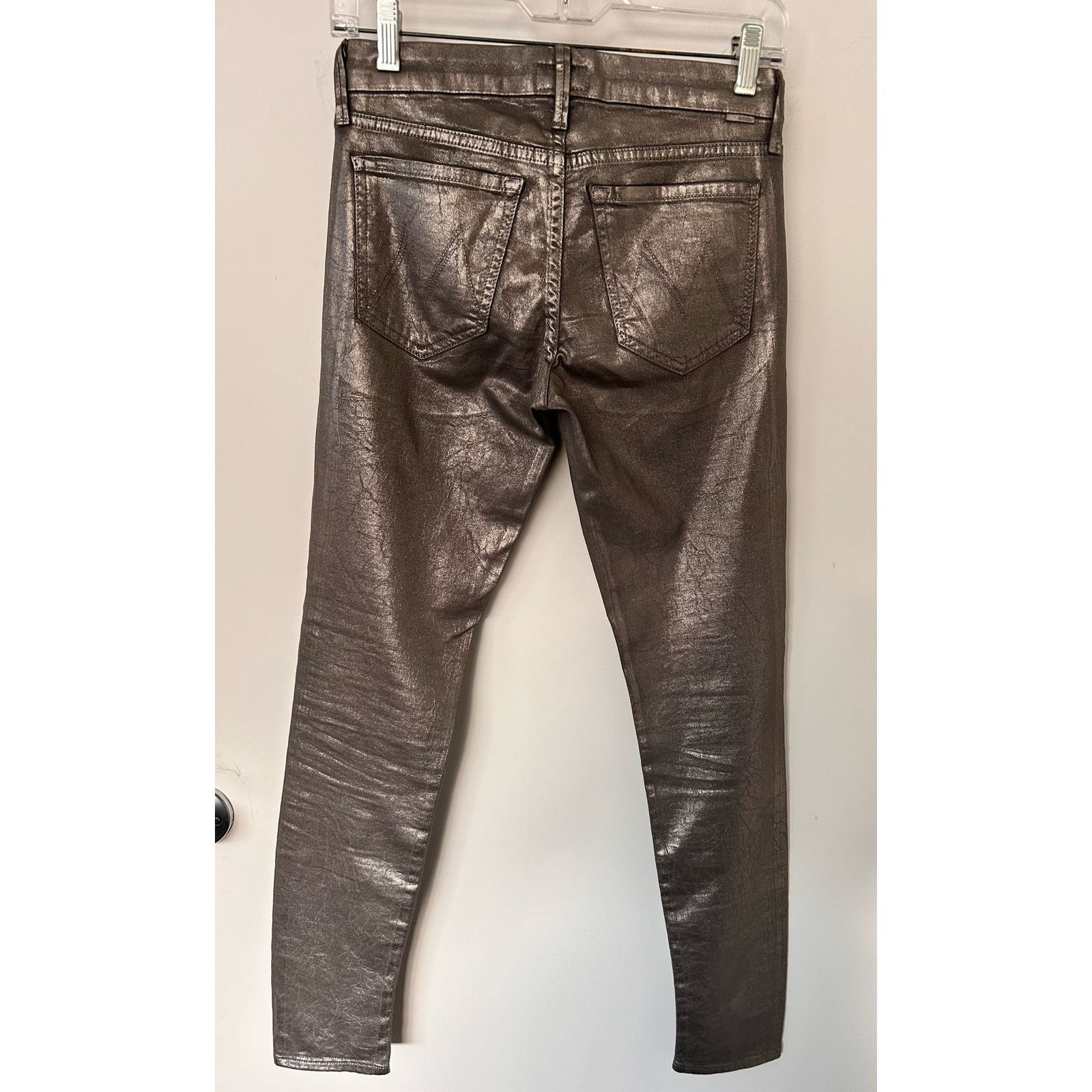 MOTHER MOTHER The Looker Gunmetal Coated Skinny women’s Jean 26 Size 26" / US 2 / IT 38 - 9 Thumbnail