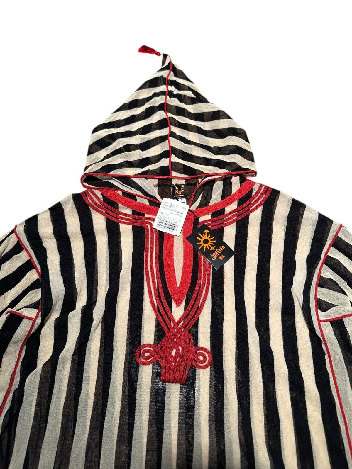 Jean Paul Gaultier Jean Paul Gaultier Soleil Hooded Mesh Top – 2002 Deadstock Size S / US 4 / IT 40 - 5 Thumbnail