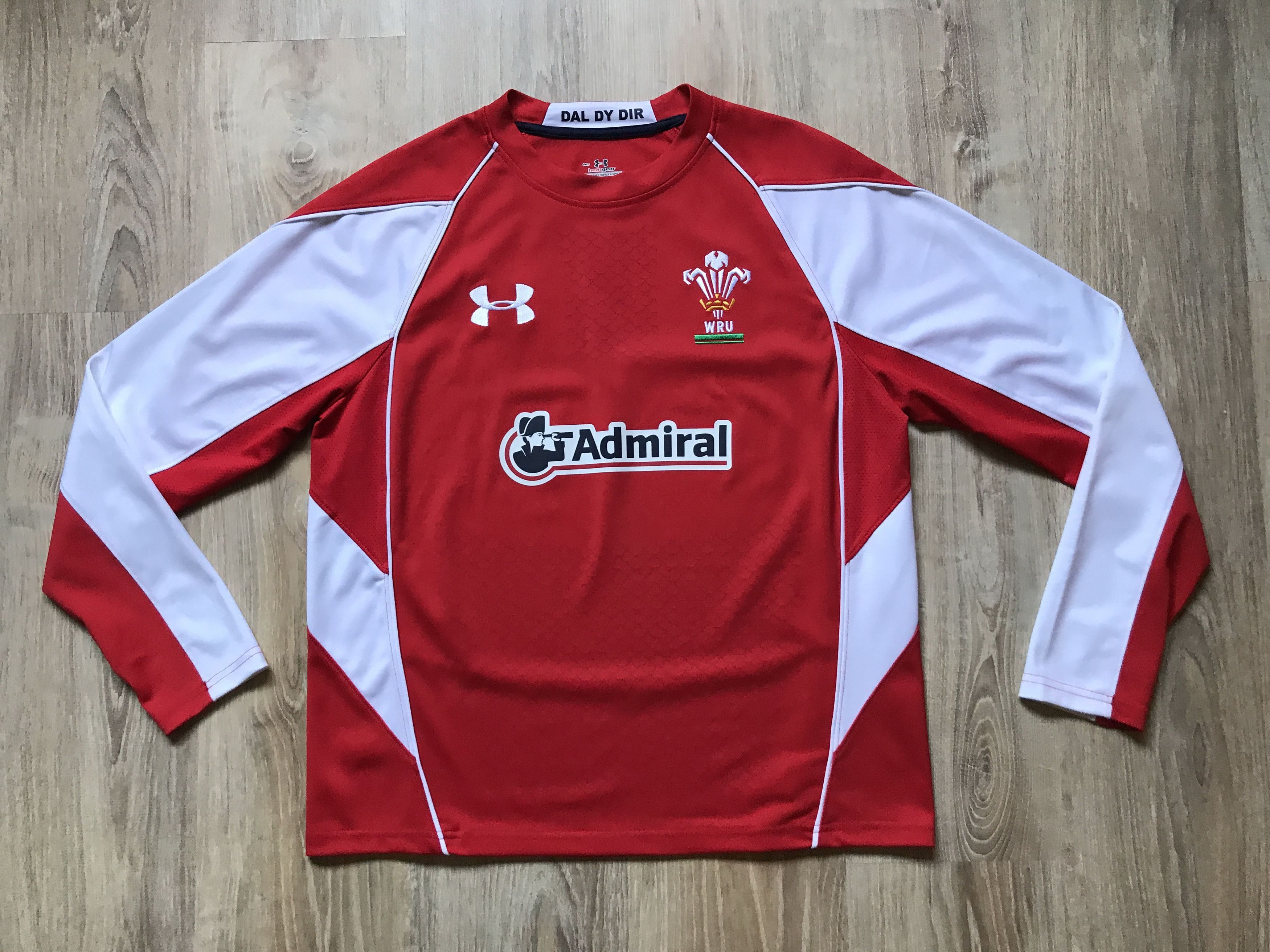 Under Armour × Vintage WRU Under Armour Wales Rugby Jersey Long Sleeve Size US M / EU 48-50 / 2 - 1 Thumbnail