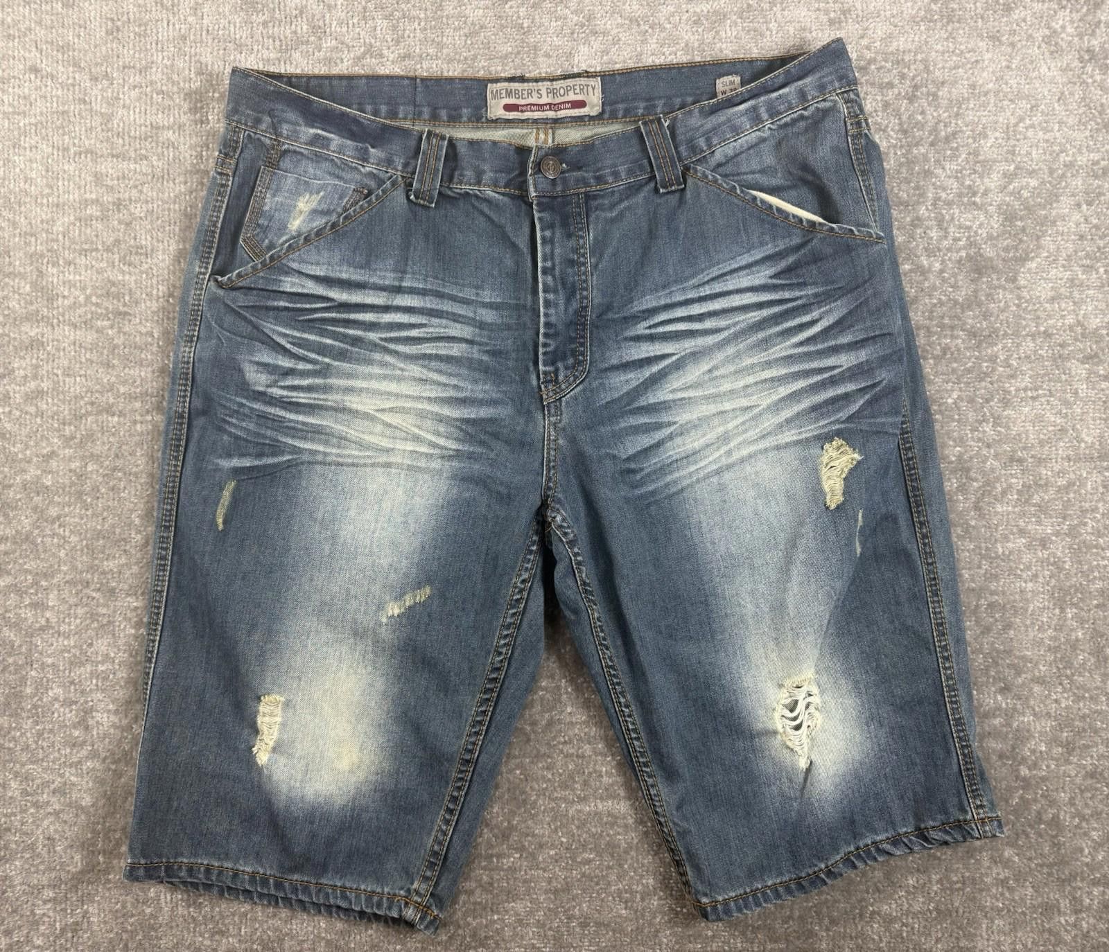 Other Members Property Shorts 38 Blue Baggy Jorts Y2K Grunge Size US 38 / EU 54 - 1 Thumbnail
