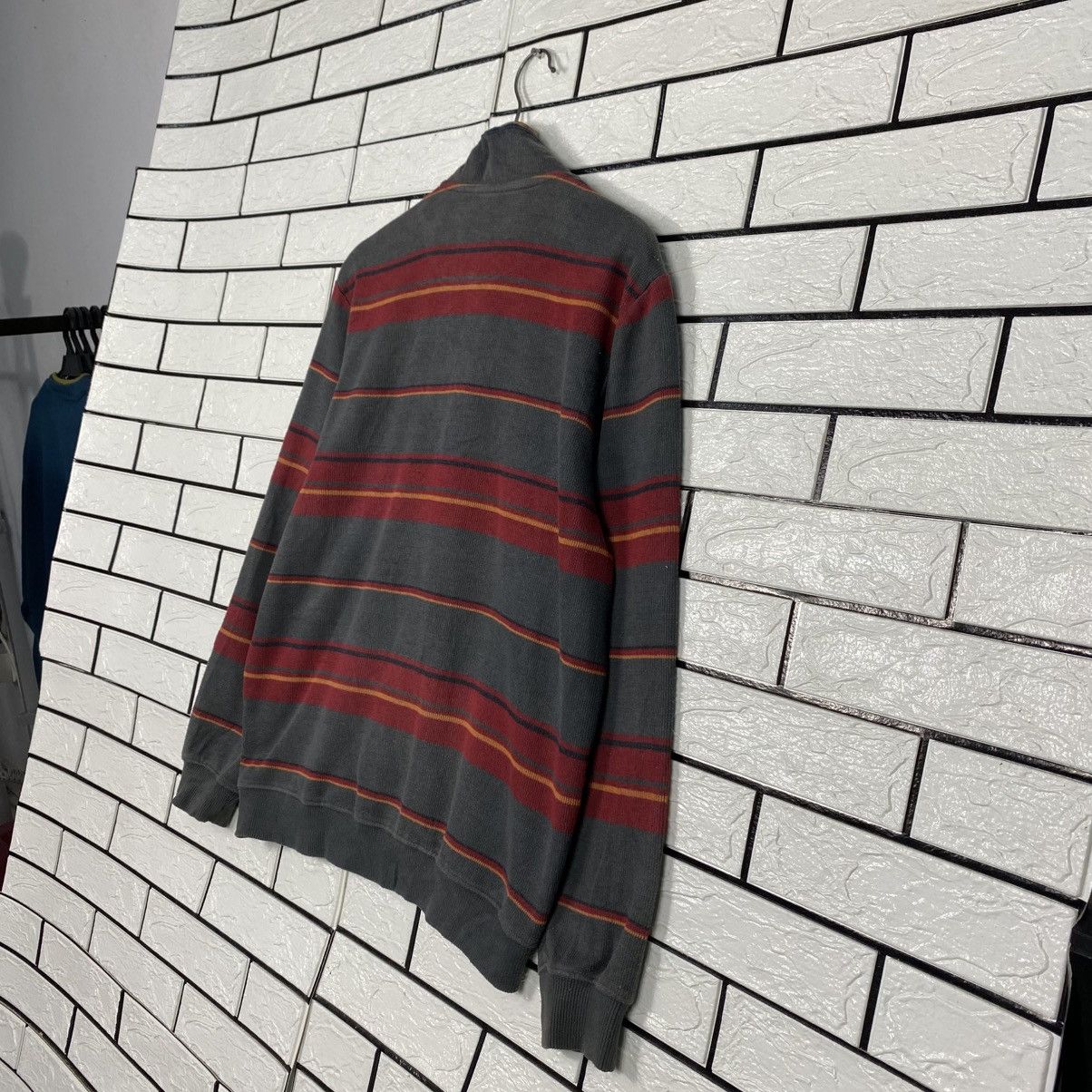 Issey Miyake 📌Vintage Anorak Sweatshirt Simple Life Striped Size US L / EU 52-54 / 3 - 13 Thumbnail