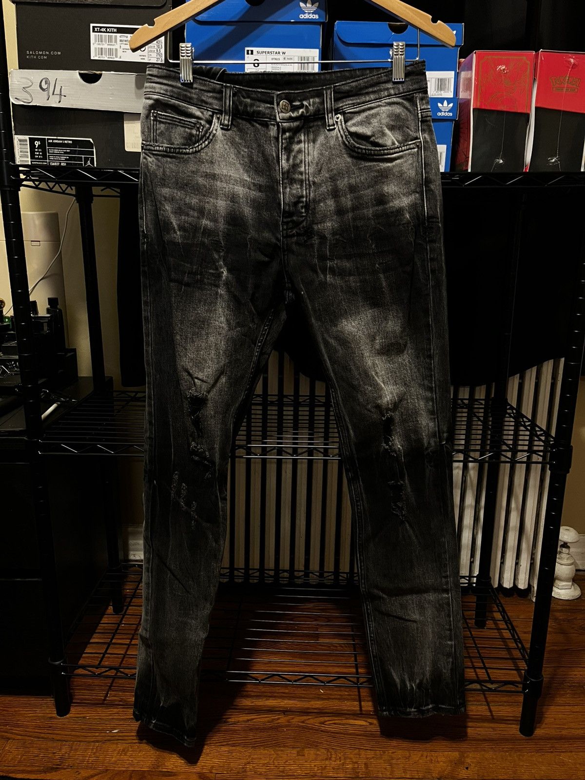 All Saints Razor Skinny Jeans Black Size 30