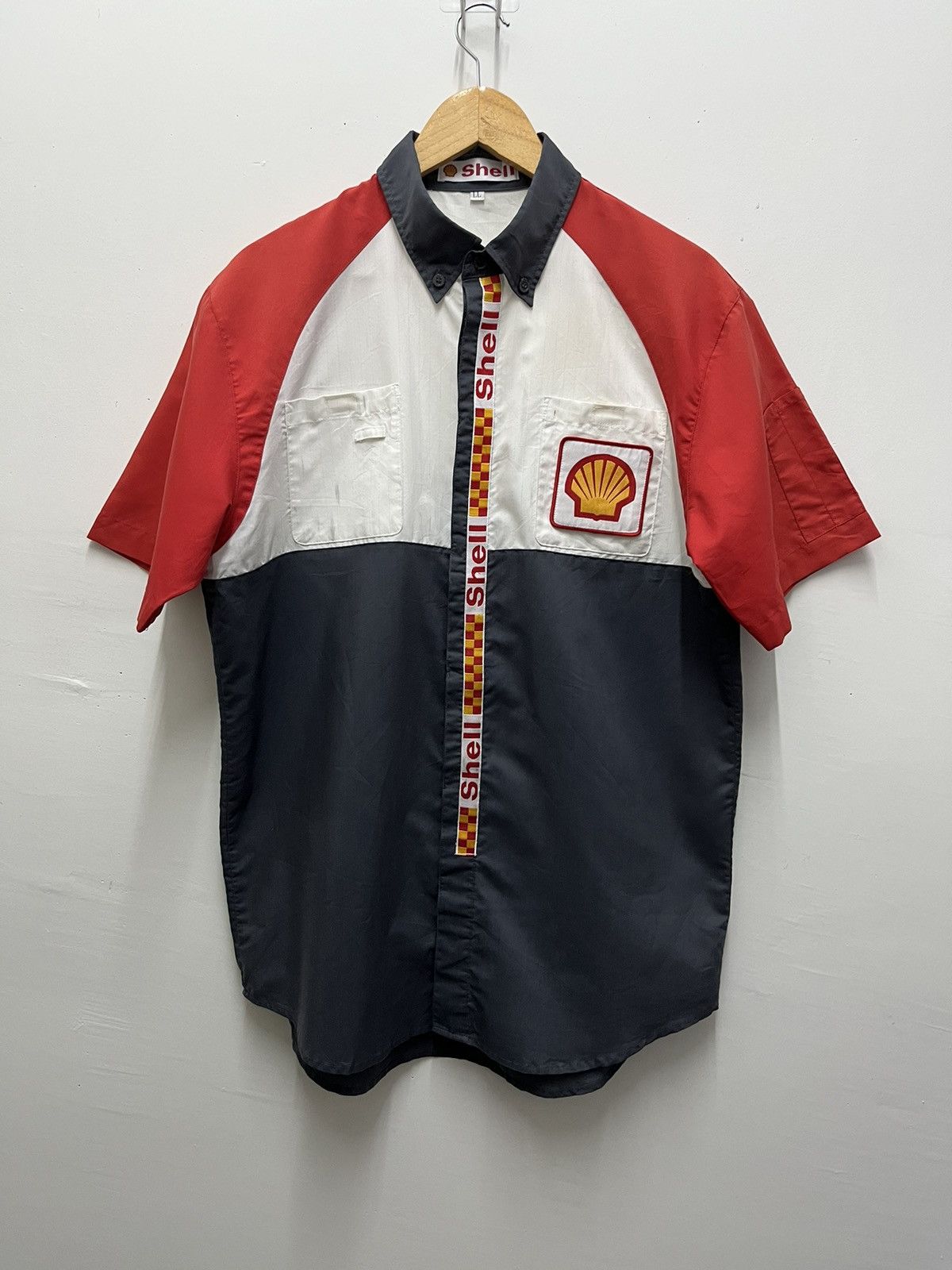 Sports Specialties Vintage Shell Formula 1 Racing Uniform Shirt Size US L / EU 52-54 / 3 - 1 Thumbnail