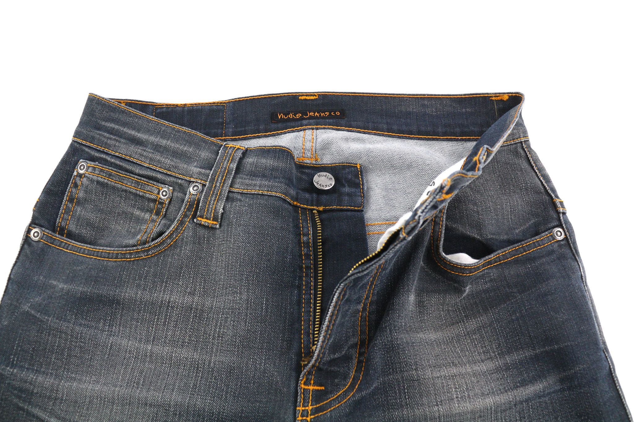 Nudie Jeans THIN FINN W30/L32 Grey Authent Washed Jeans 82702 Size US 30 / EU 46 - 4 Thumbnail
