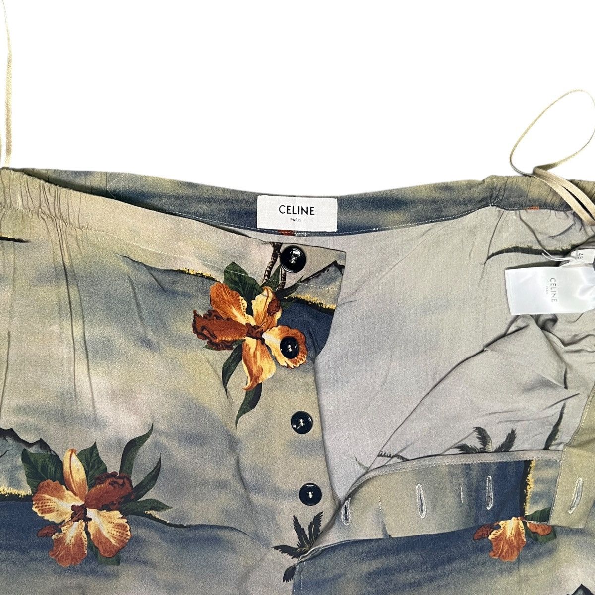 Celine CELINE BY HEDI SLIMANE 21SS The Dancing Kid Palm Tree Pants Size US 44 / EU 60 - 4 Thumbnail