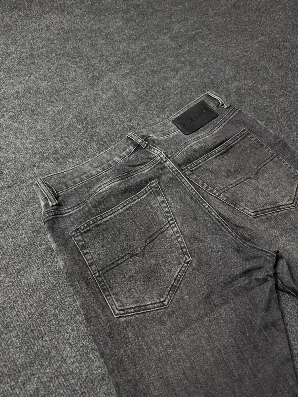 Diesel Luxury 00s Y2K Diesel D-Luster Black Slim Fit Stretch Jeans Size US 31 - 20 Thumbnail