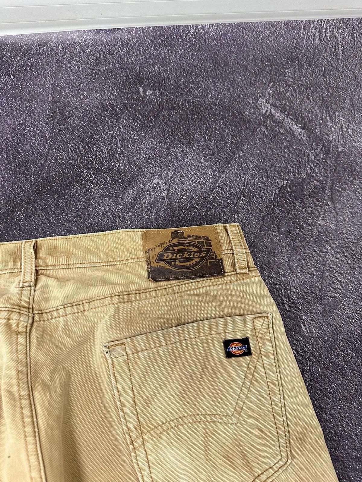 Dickies × Vintage Vintage Dickies Skate Faded Cream Work Hype Baggy Pants Size US 36 / EU 52 - 6 Thumbnail