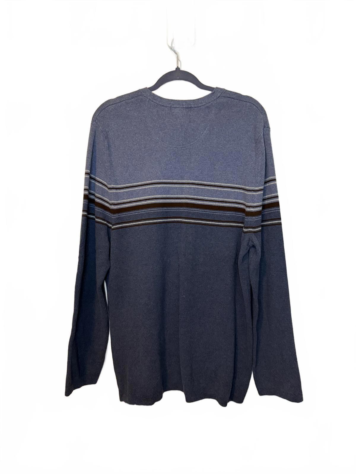 Cherokee Y2K 90s Cherokee Men's Long Sleeve Striped Sweater - Size XL Size US XL / EU 56 / 4 - 3 Thumbnail