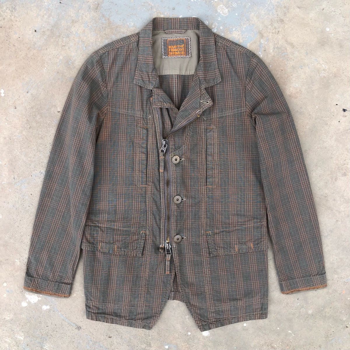 Marithe + Francois Girbaud Vintage Marithe Francois Girbaud Zipper Coat Blazer Jacket Size US M / EU 48-50 / 2 - 9 Thumbnail
