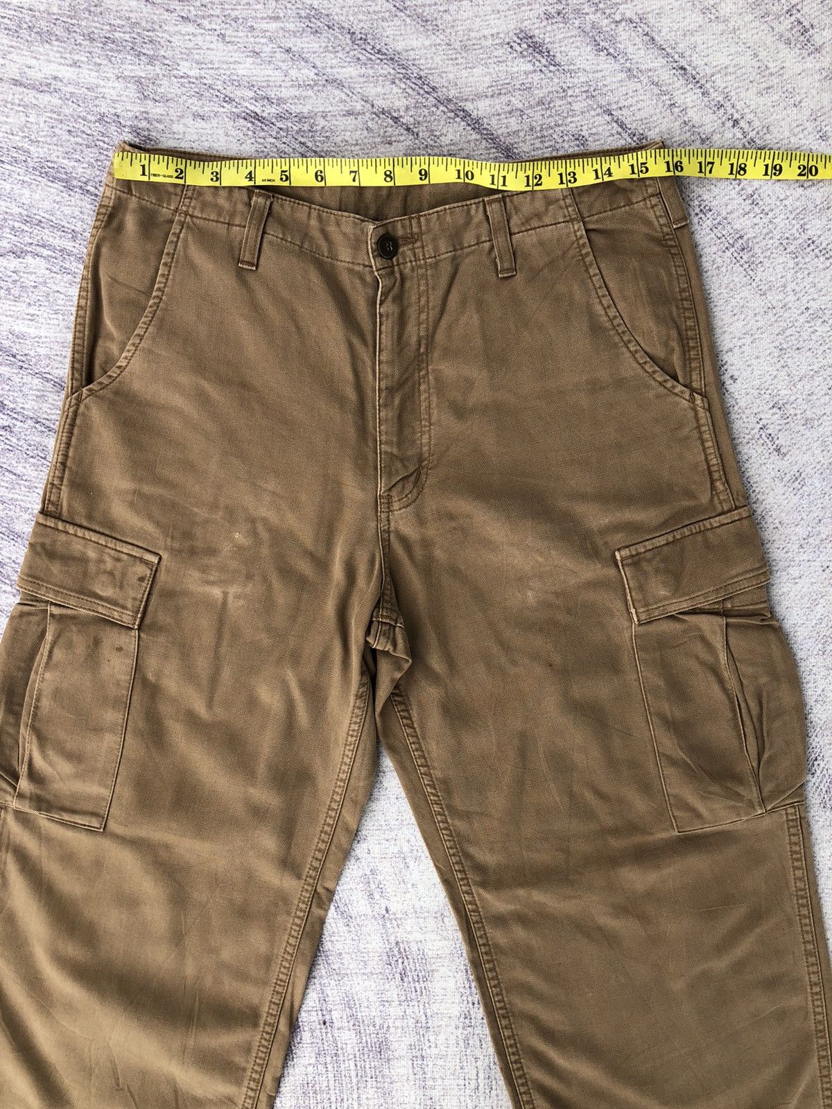 Carhartt Carharrt Khakis Cargo Pant Straight Cut Multipocket Size US 31 - 2 Thumbnail