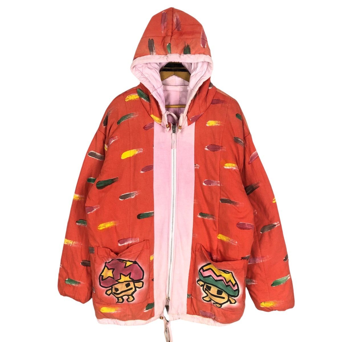 Japanese Brand × Vintage Vintage Cactus And Mushroom Reversible Hooded Jacket Size US XL / EU 56 / 4 - 2 Thumbnail