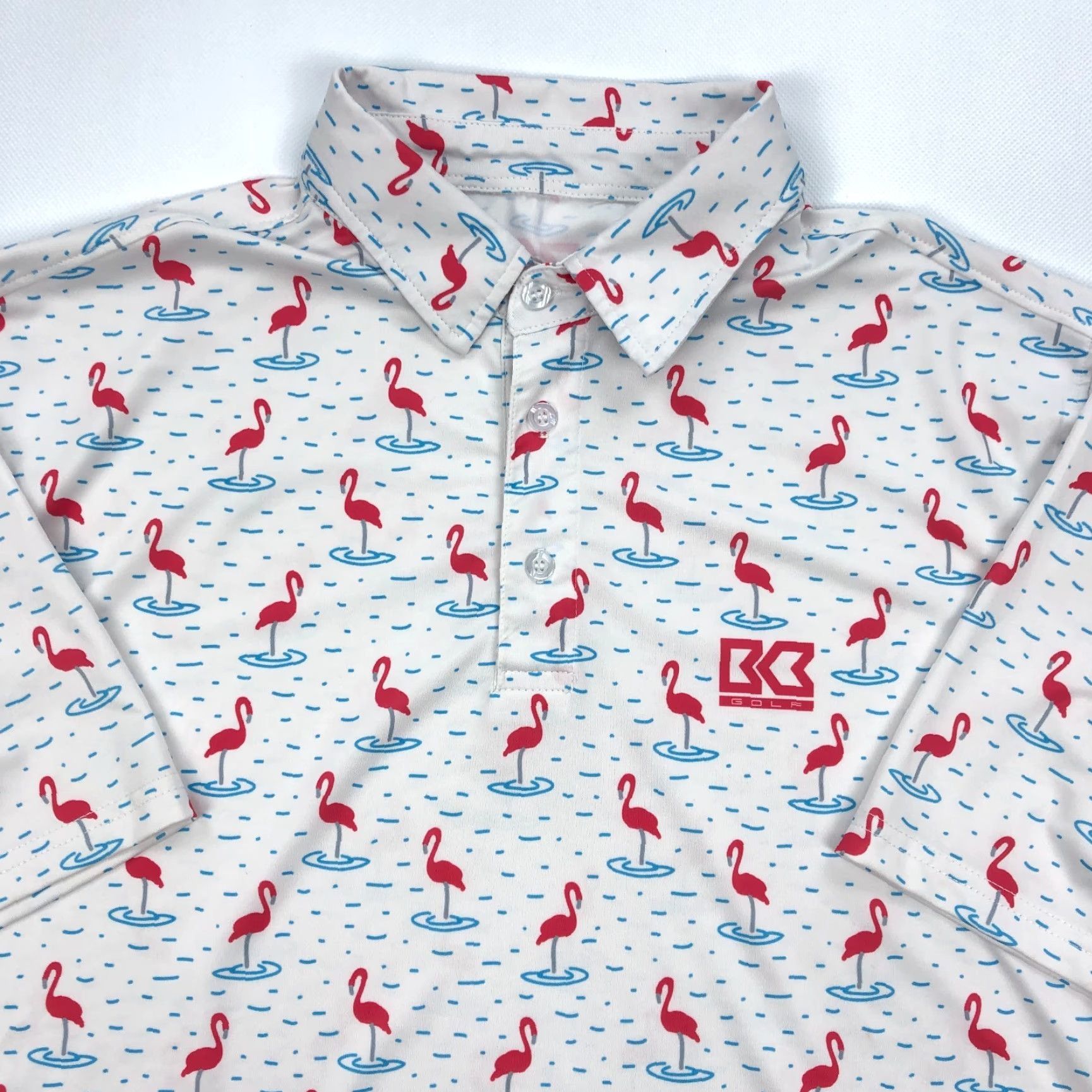 Cutter & Buck Cutter & Buck Polo Shirt Men L Golf Performance Flamingo All Over Print Size US L / EU 52-54 / 3 - 2 Thumbnail