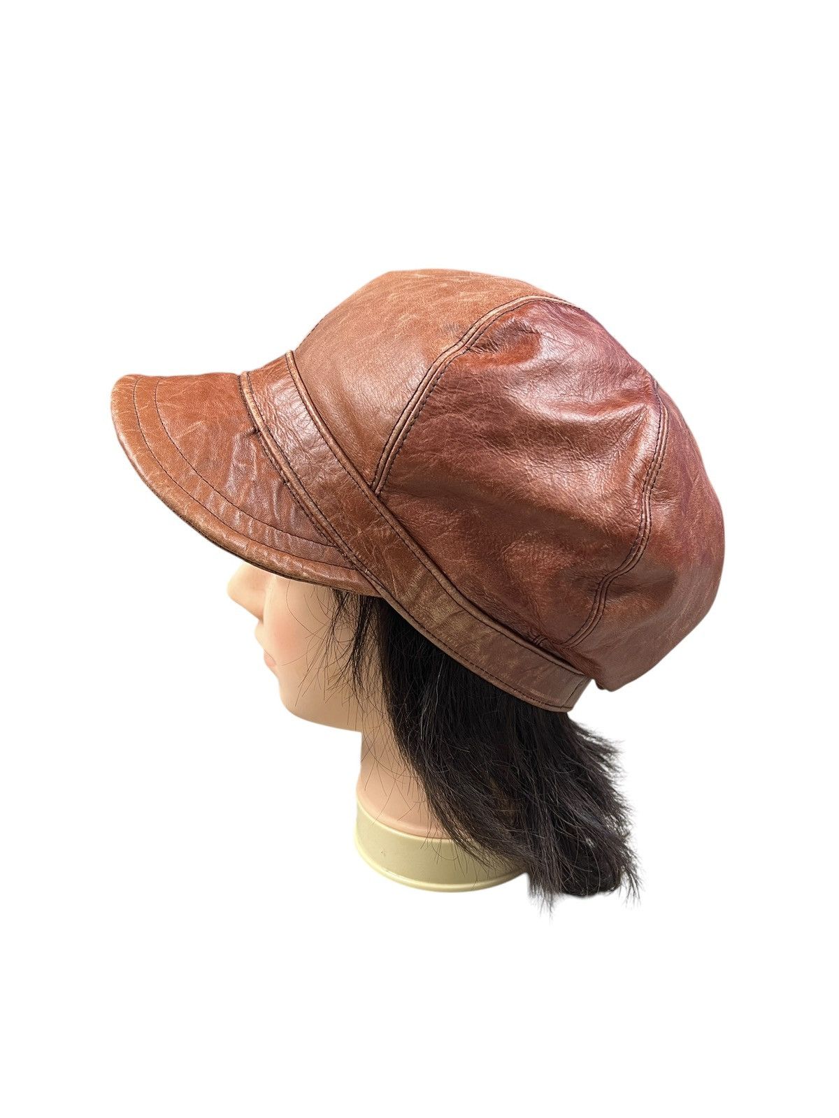 CA4LA × Leather Vintage CA4LA Leather Newsboy Hat Size ONE SIZE - 1 Thumbnail