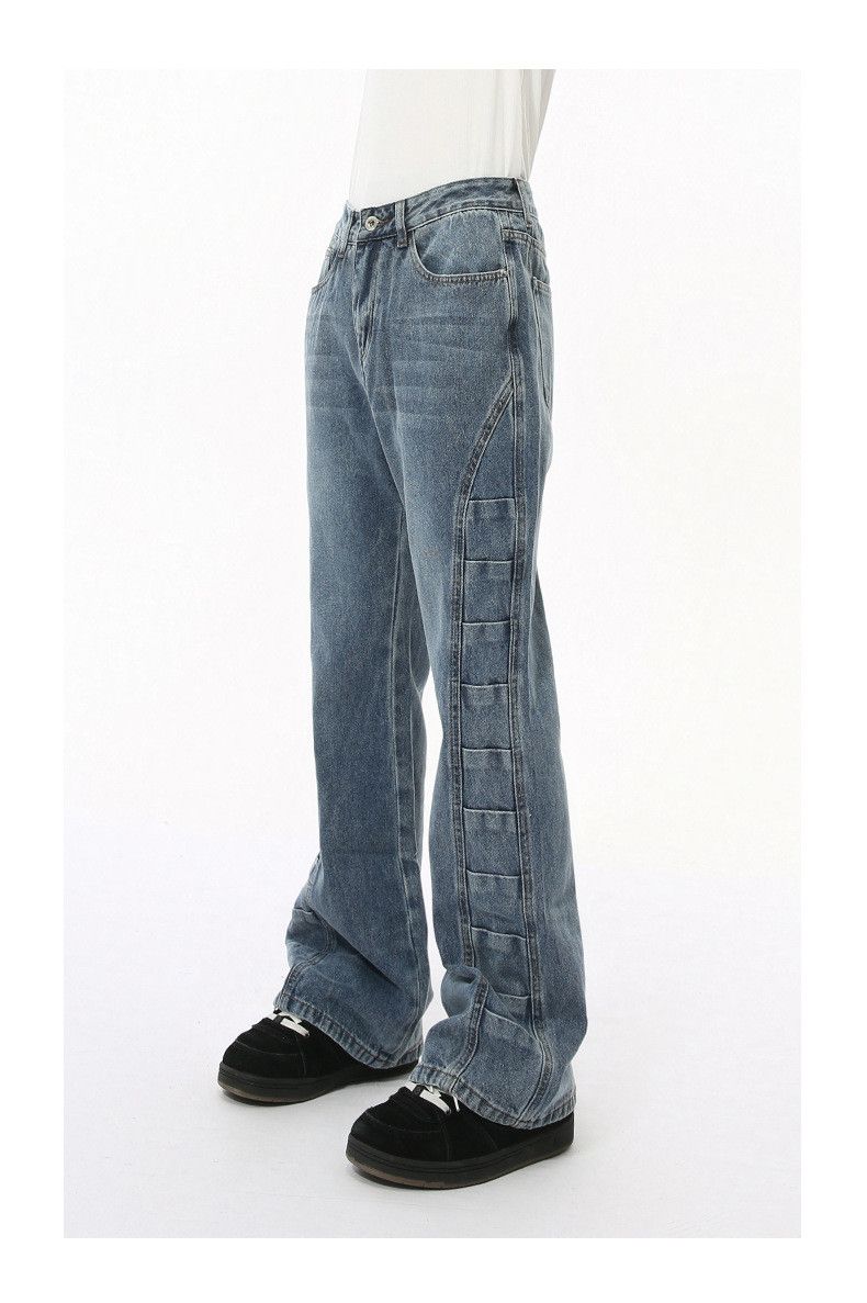Japanese Brand × Jean Japanese style pleated personalized design flared jeans Size US 32 / EU 48 - 3 Thumbnail
