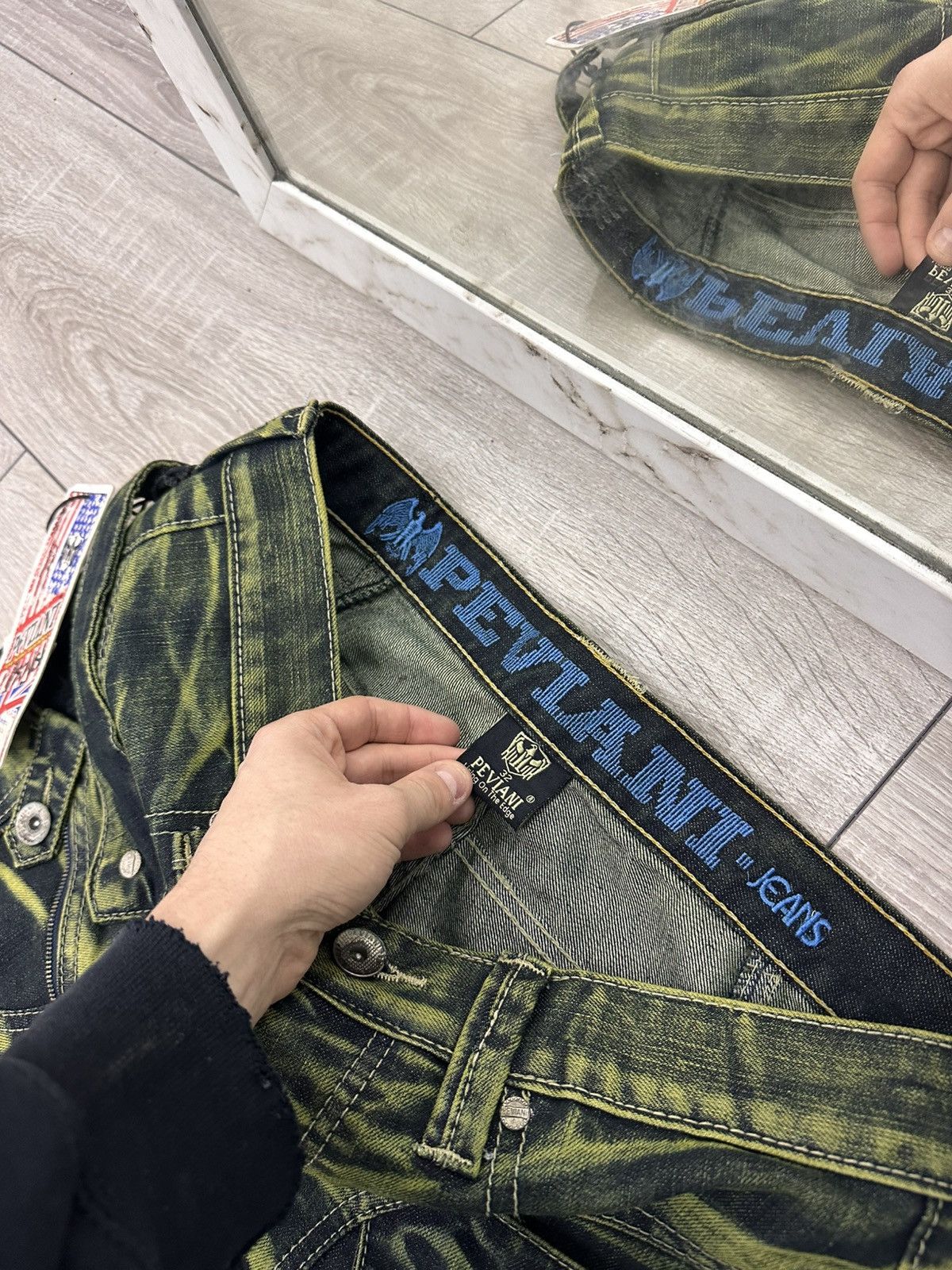 Japanese Brand Faded Y2K Bootcut Jeans Size US 32 / EU 48 - 8 Thumbnail