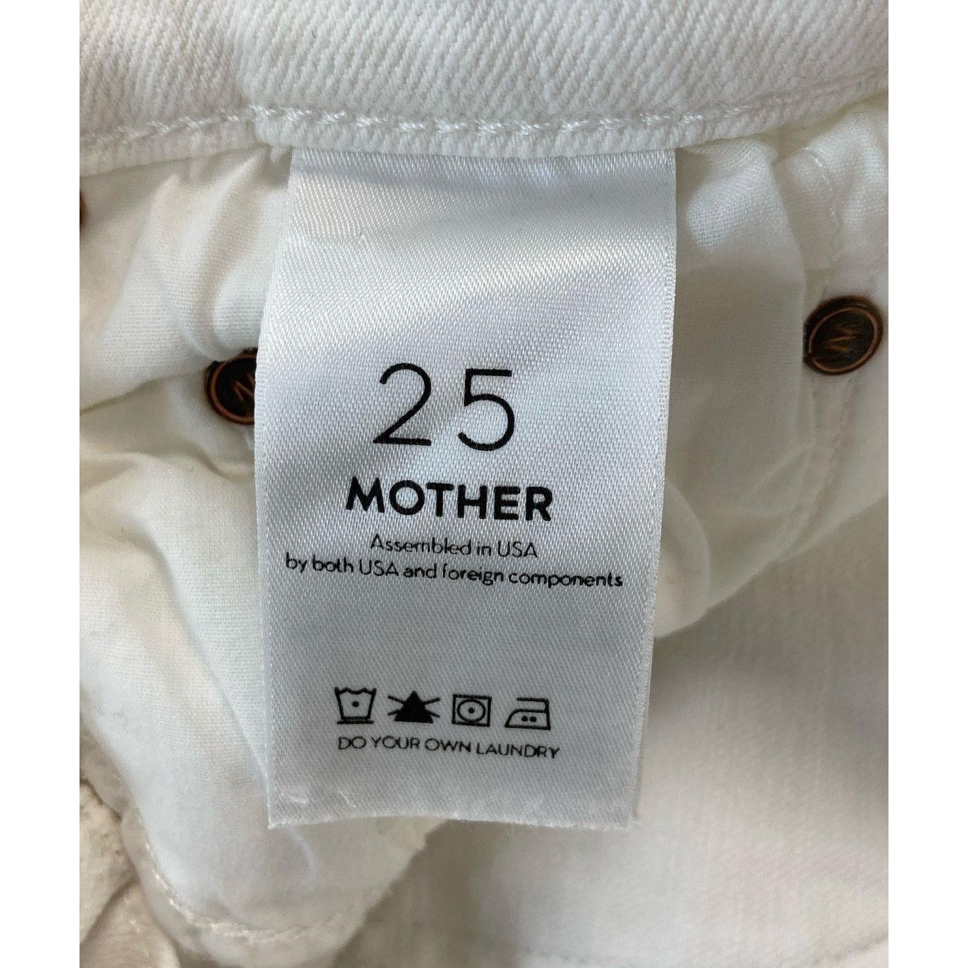 MOTHER Mother The Hustler White Denim High Rise Ankle Jeans Womens Size 25" / US 0 / IT 36 - 3 Thumbnail