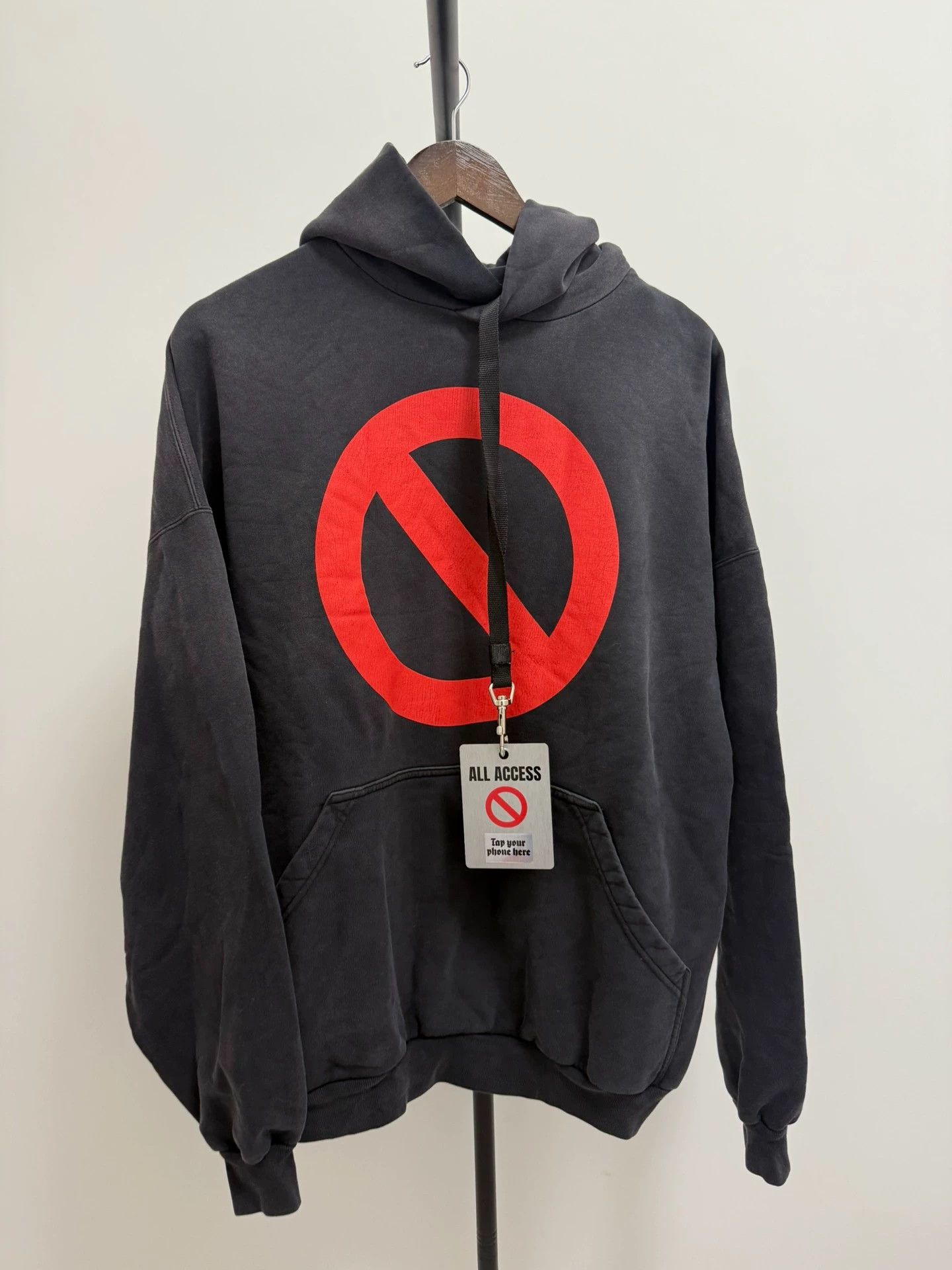 Balenciaga Balenciaga x BFRND 24ss Forbidden Distressed OS Hoodie Size US S / EU 44-46 / 1 - 1 Thumbnail