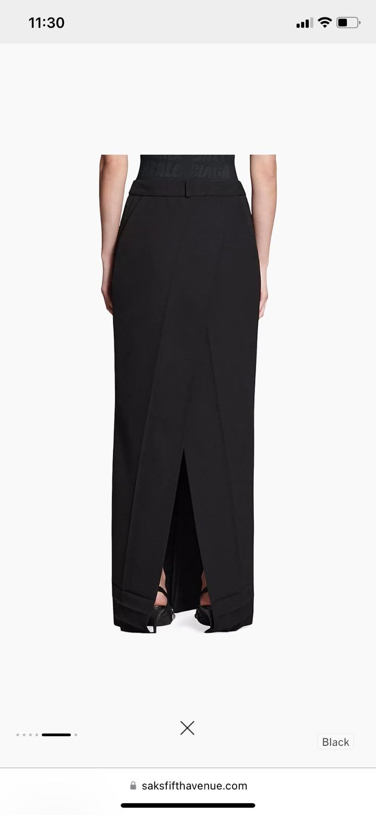 Balenciaga Balenciaga Slit Tailored Wool Midi Skirt Size 26" / US 2 / IT 38 - 2 Thumbnail