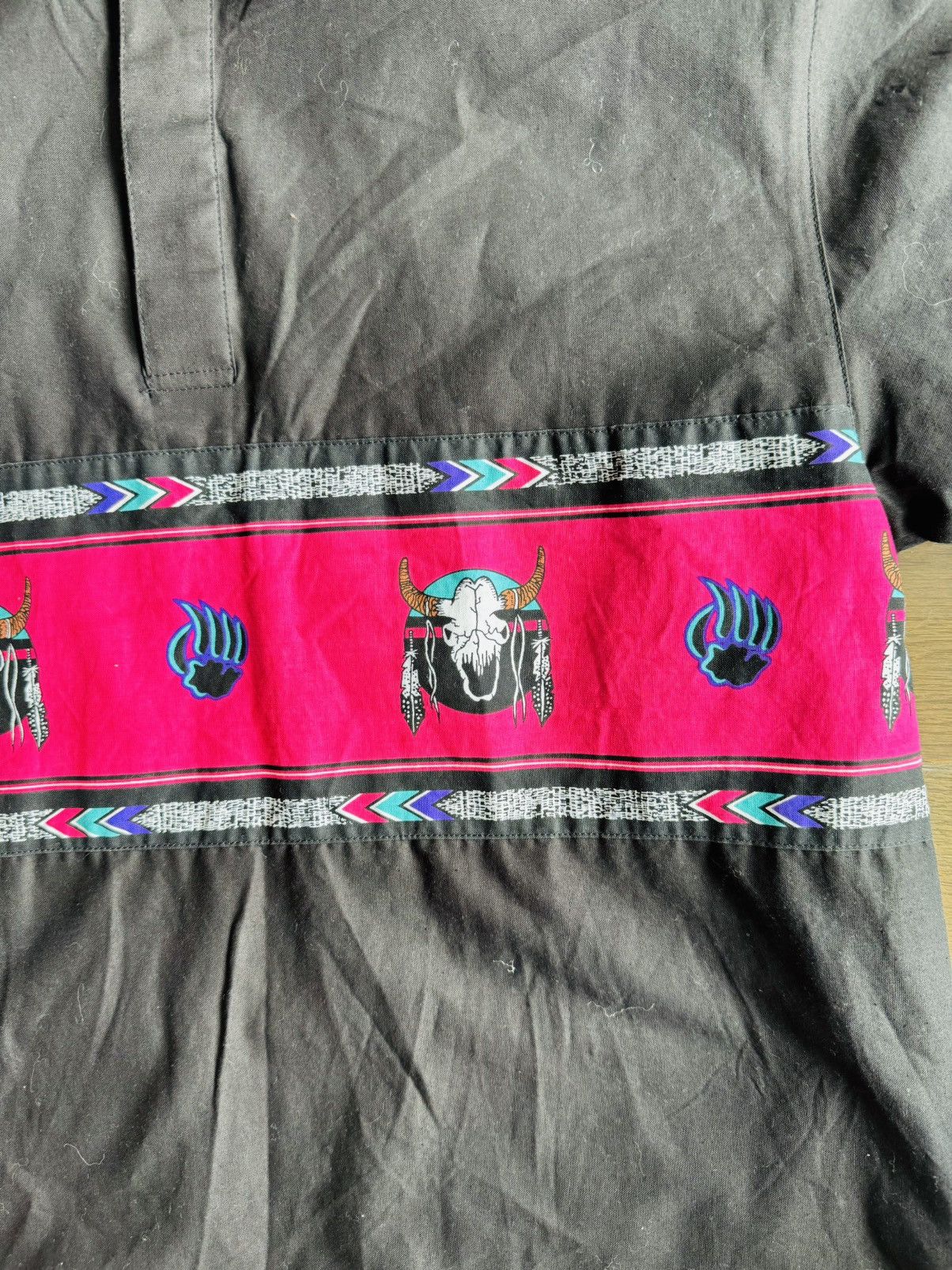 Vintage × Wrangler Vintage Neon Cowboy Wrangler Western polo sz M Size US M / EU 48-50 / 2 - 2 Thumbnail