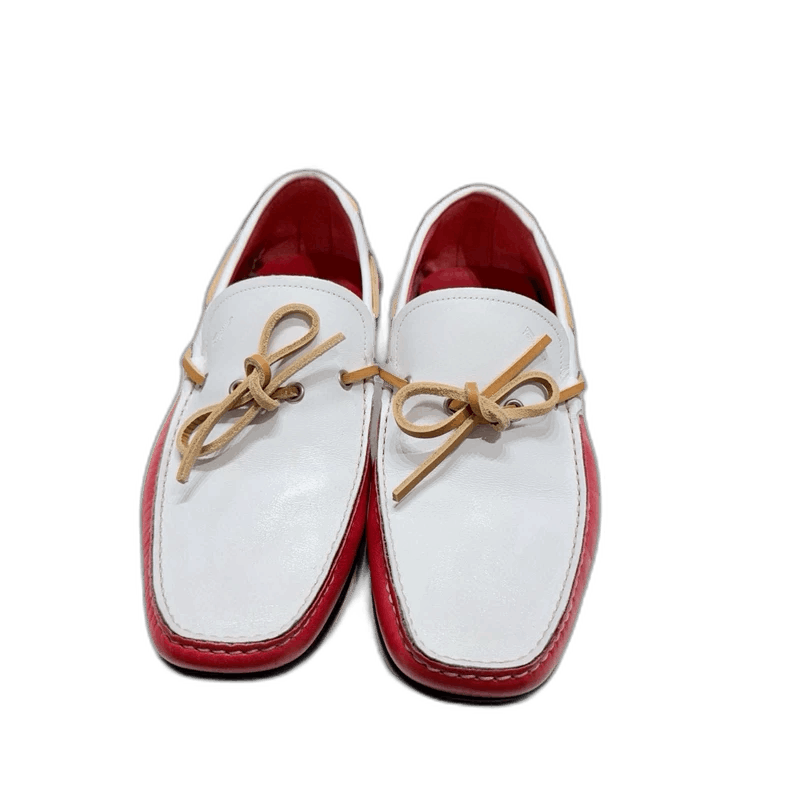 Salvatore Ferragamo ferragamo white slip on shoes Size US 7.5 / EU 40-41 - 1 Thumbnail