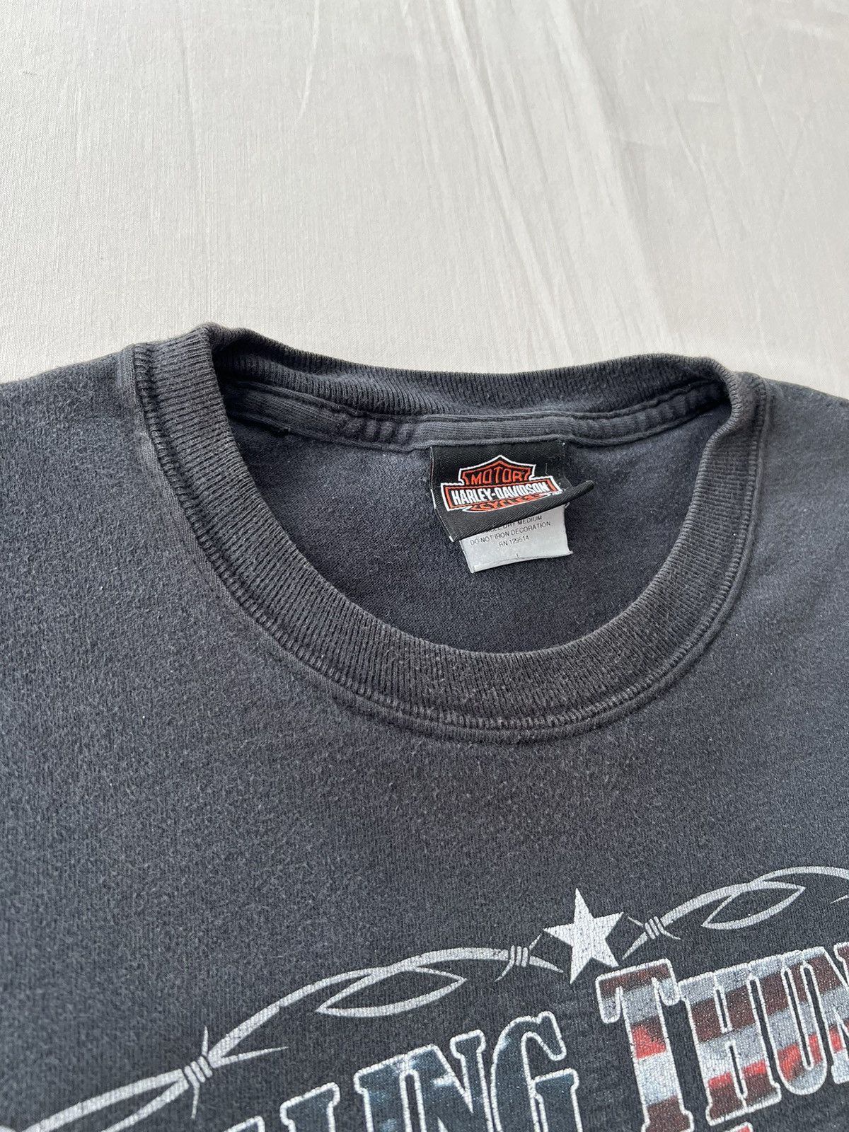 Harley Davidson Vintage 2000s Harley Davidson Rolling Thunder Eagle T-shirt Size US L / EU 52-54 / 3 - 11 Thumbnail