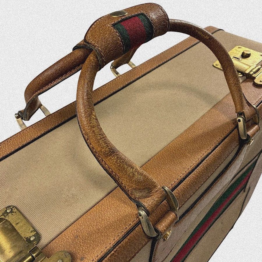 Gucci Authentic Gucci Vintage Web Suitcase Size ONE SIZE - 3 Thumbnail