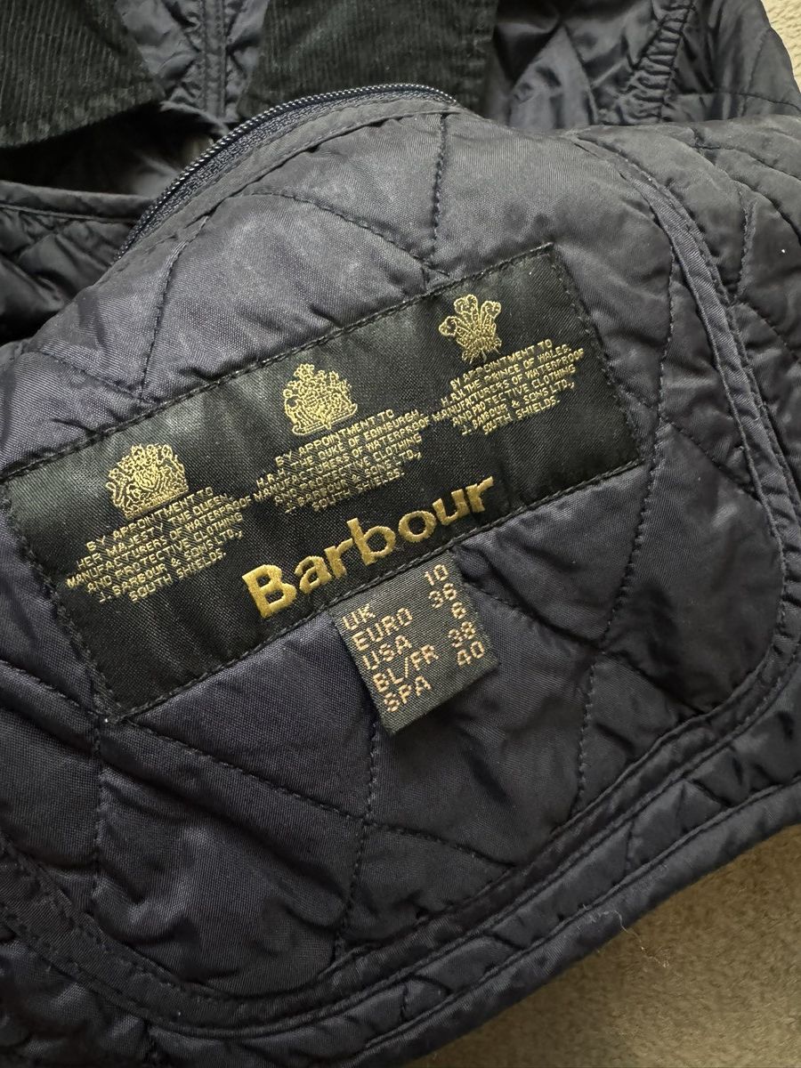 Vintage Barbour Quilted Navy Blue Jacket ysl burberry ralph lauren Size M / US 6-8 / IT 42-44 - 5 Thumbnail