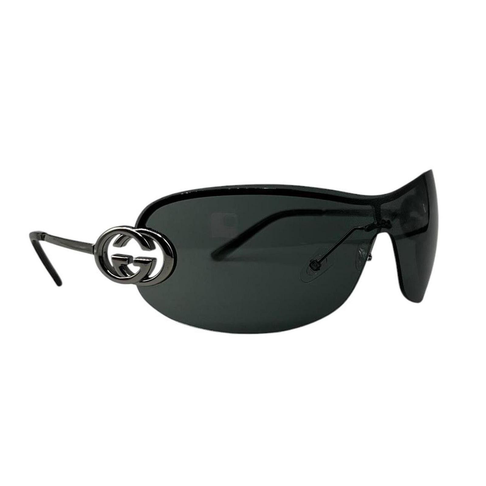 小物 02ss archive gucci by Tom Ford eyewear Rare Archive Gucci Tom Ford Rimless Logo Shield Sunglasses