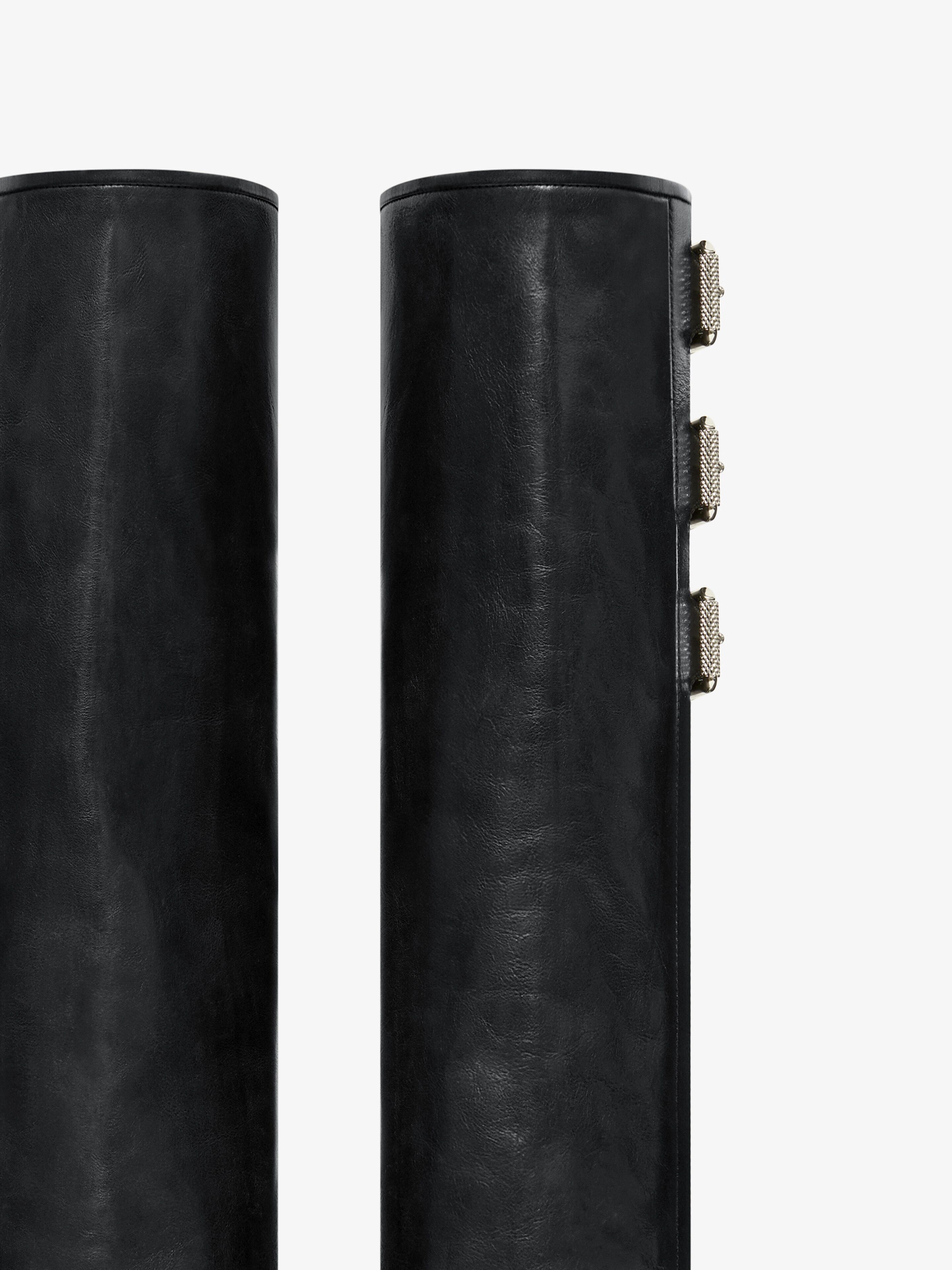 Givenchy oc11z0725 Shark Lock Boots in Black Size US 10.5 / IT 40.5 - 5 Thumbnail