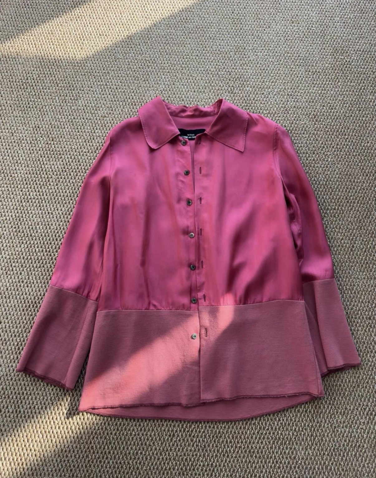 Comme des Garcons COMME des GARÇONS Satin Panel Shirt K23 Size S / US 4 / IT 40 - 1 Thumbnail