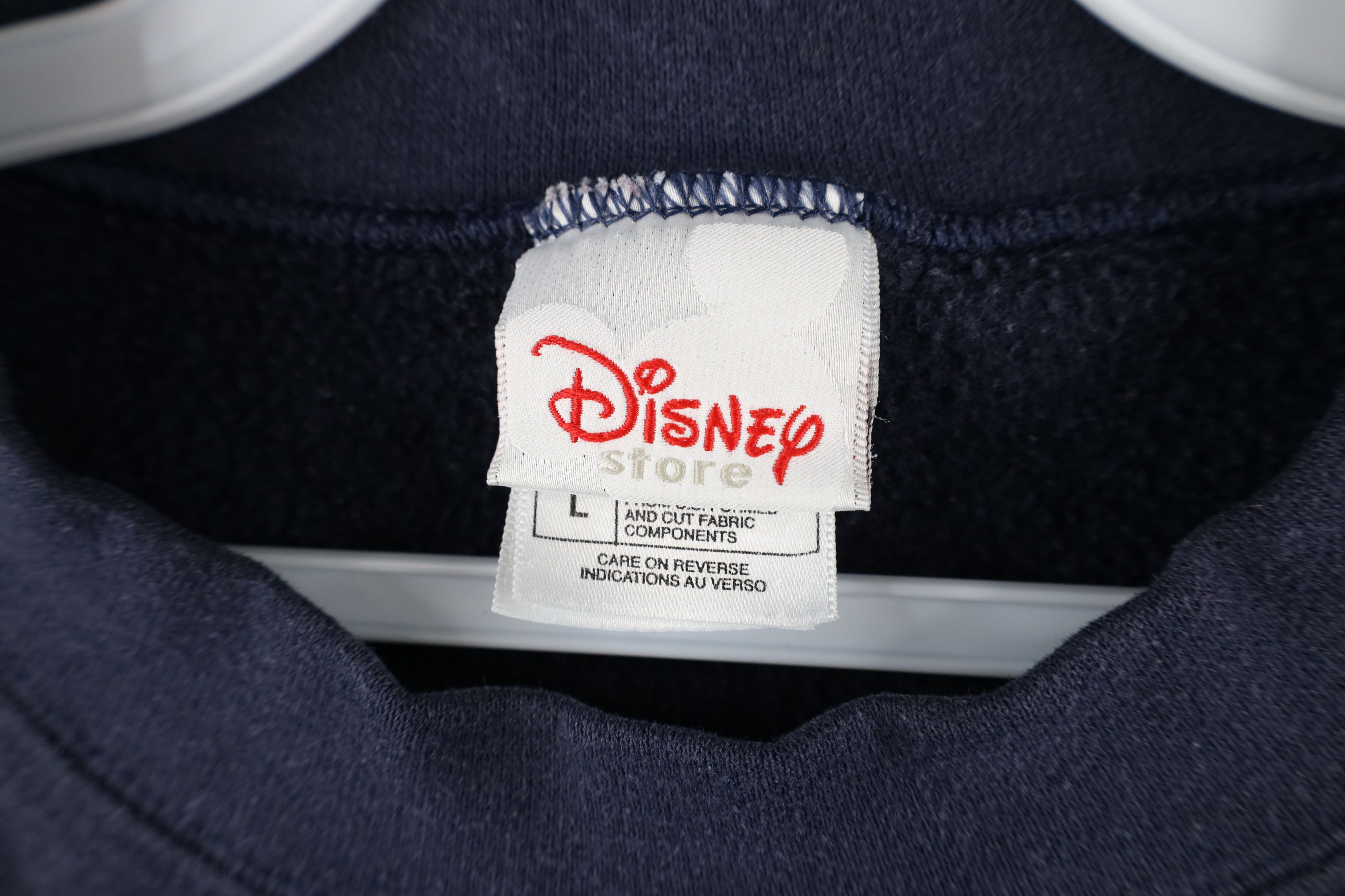 Disney × Vintage Vintage 90s Disney Christmas Snowman Sweatshirt Blue Size L / US 10 / IT 46 - 7 Thumbnail