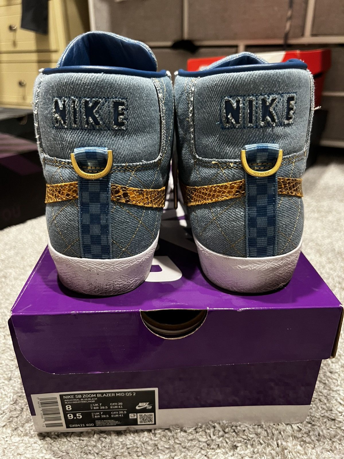 Nike × Supreme Supreme Nike Denim Snakeskin Blazers Size US 8 / EU 41 - 4 Thumbnail