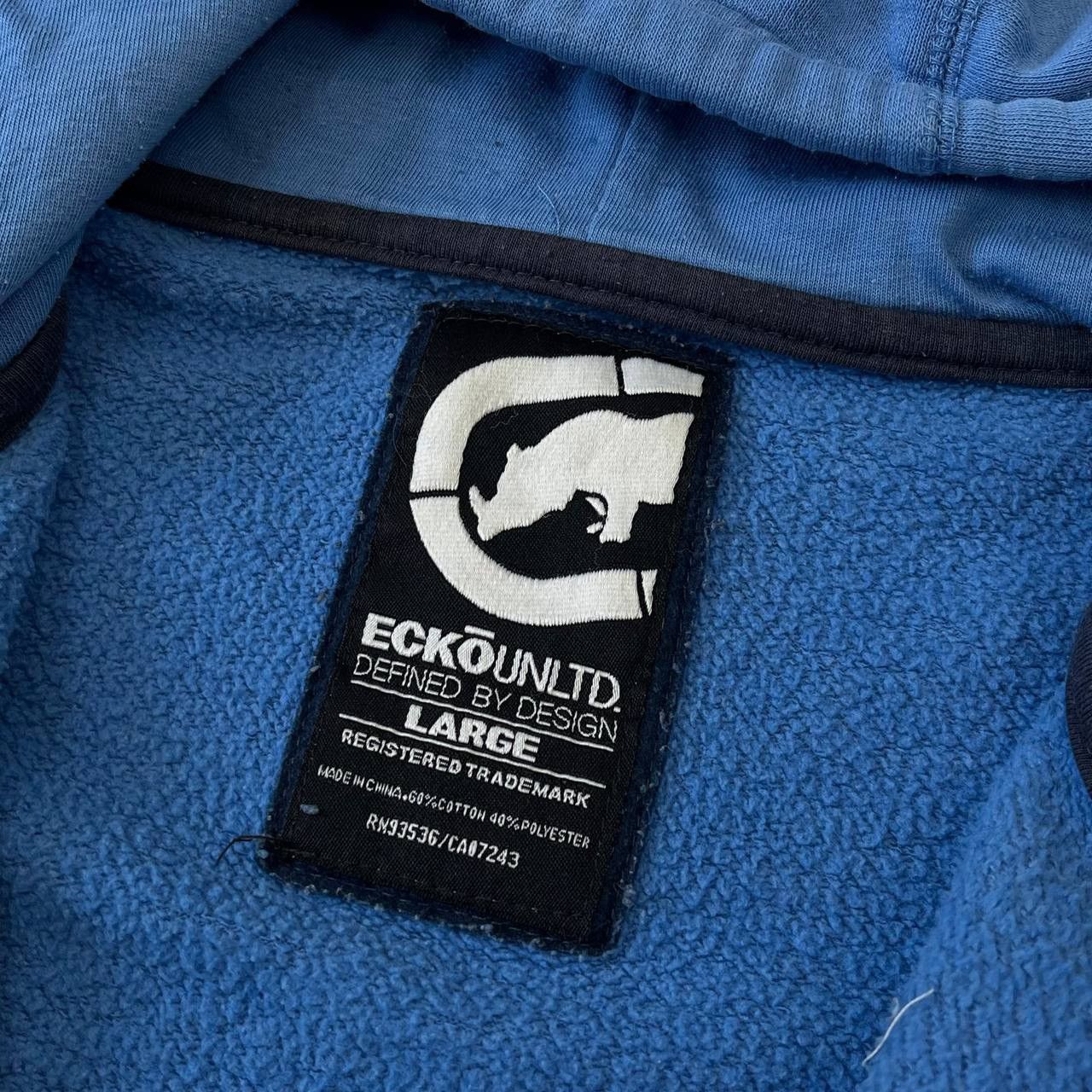 Ecko Unltd. × Vintage Vintage Ecko Unlimited Defined By Design Zip Up Hoodie Size Size US L / EU 52-54 / 3 - 7 Thumbnail