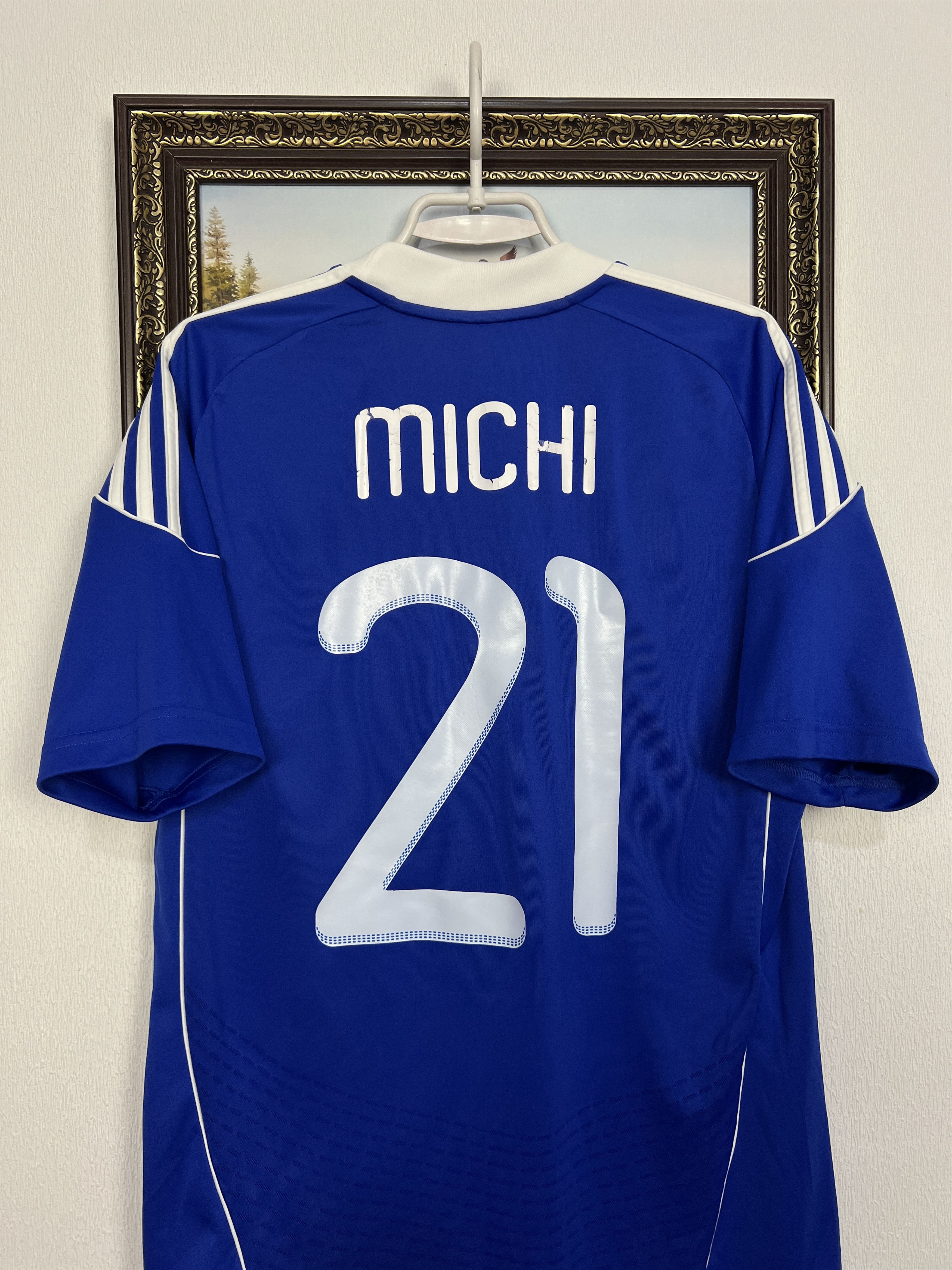 Adidas Slovakia Home football shirt 2010 Player Issue Soccer Jersey Size US L / EU 52-54 / 3 - 8 Thumbnail