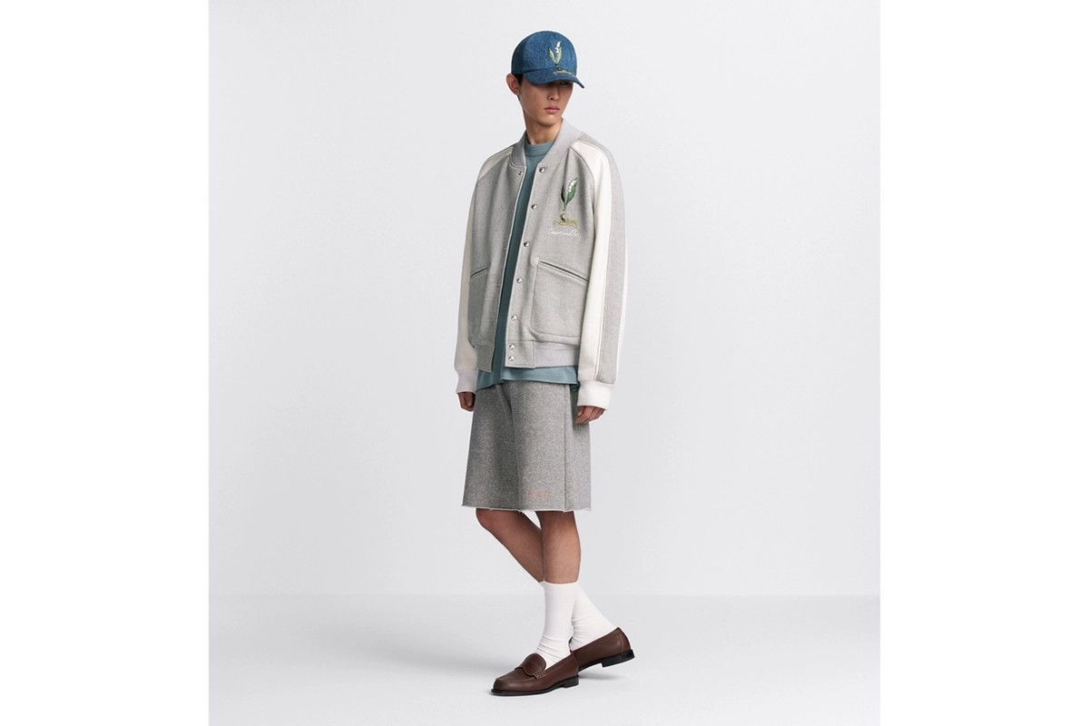 Dior o1bcso1str0226 Lily of the Valley Varsity Jacket in Grey Size US XL / EU 56 / 4 - 6 Thumbnail