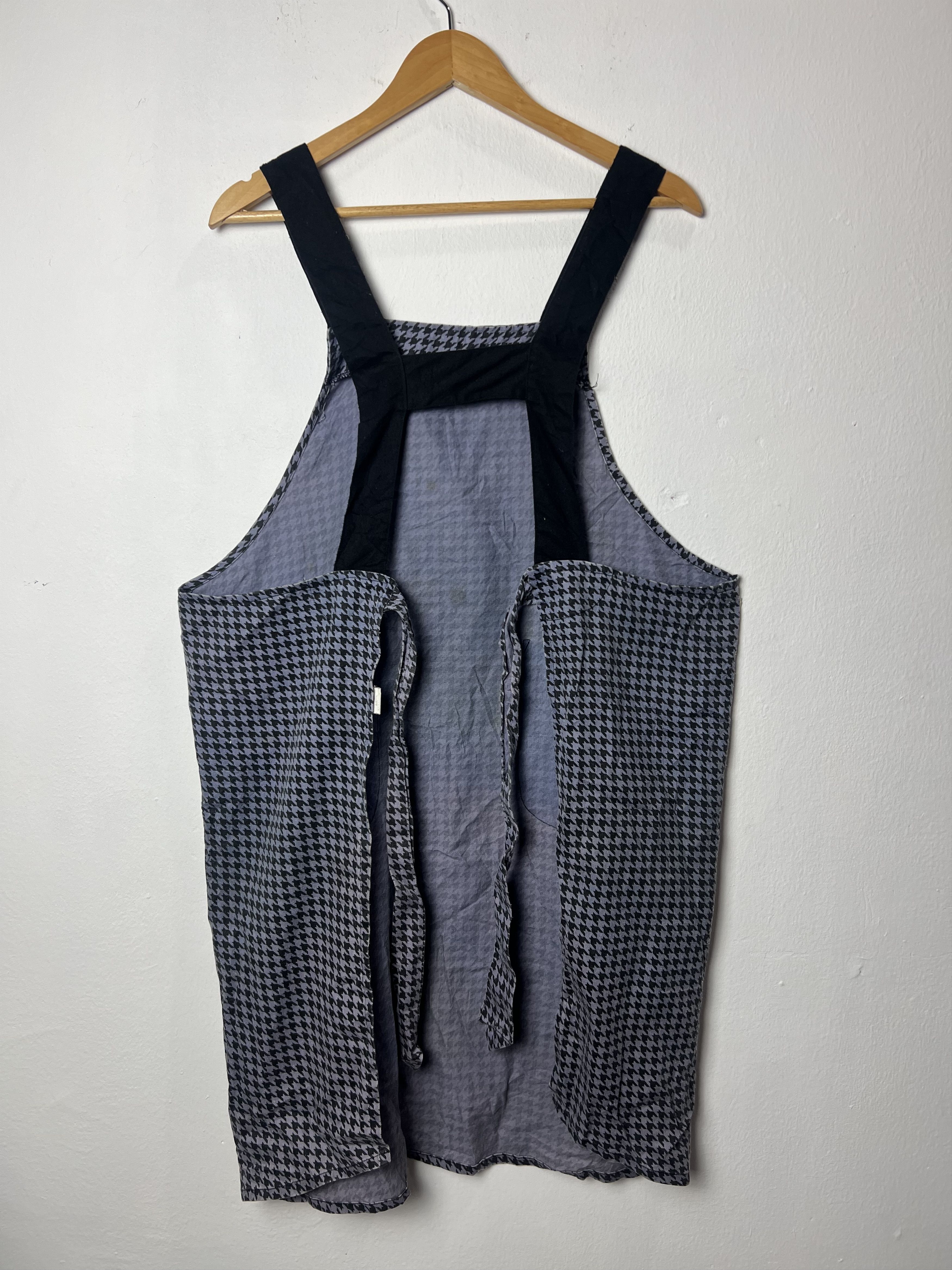 Vintage Pinafore Dress Dogtooth Dress Size ONE SIZE - 2 Thumbnail