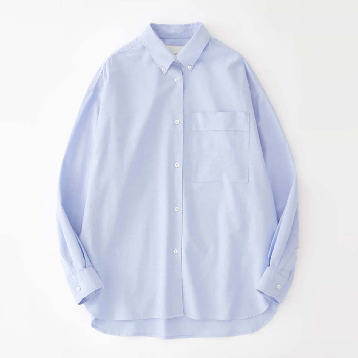 Studio Nicholson o1mle0525 Oxford Shirt Cornflower in Light Blue Size US M / EU 48-50 / 2 - 1 Thumbnail
