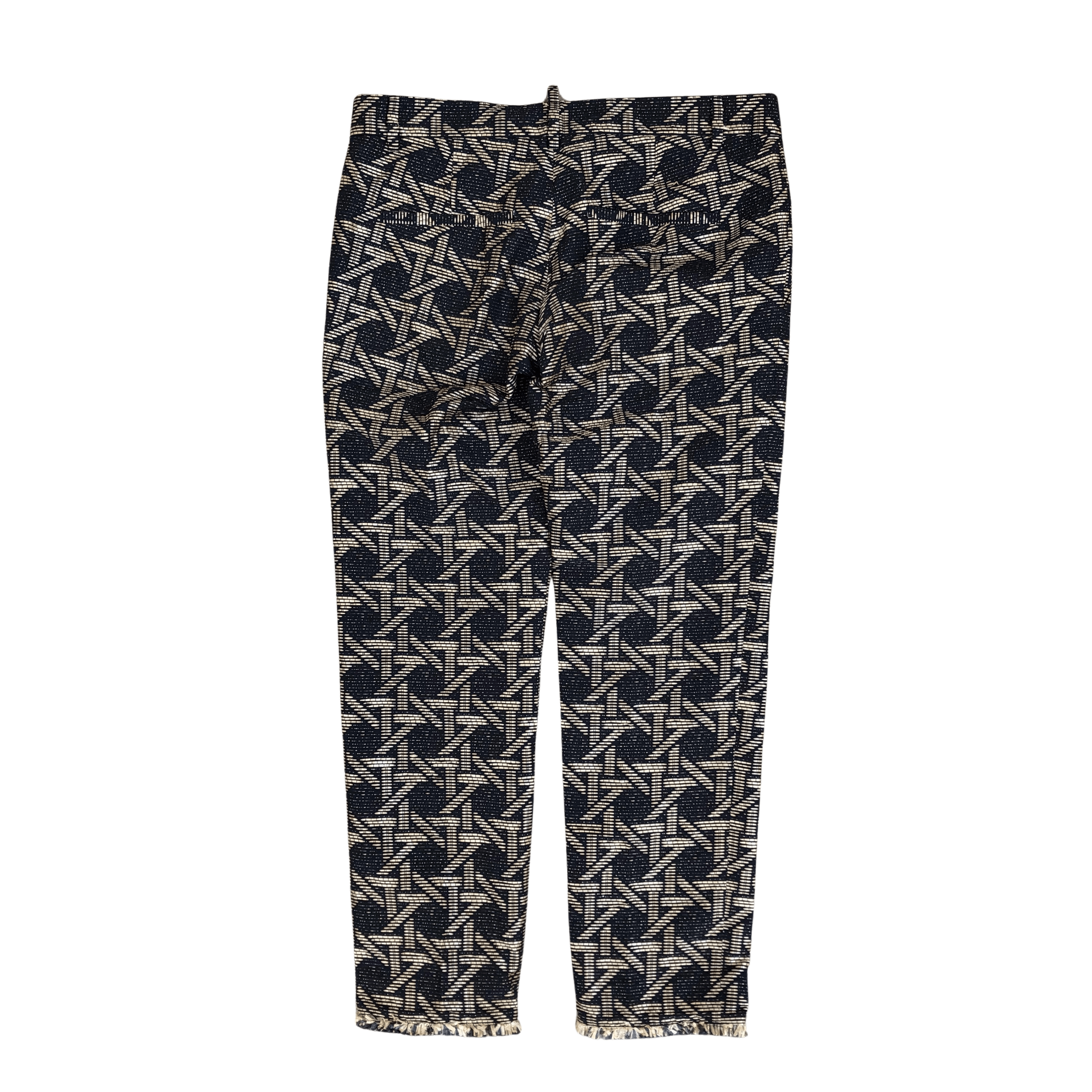 Dsquared2 Dsquared2 Archive Jacquard Pants Deconstructed Raw Hem Size 30" / US 8 / IT 44 - 1 Thumbnail