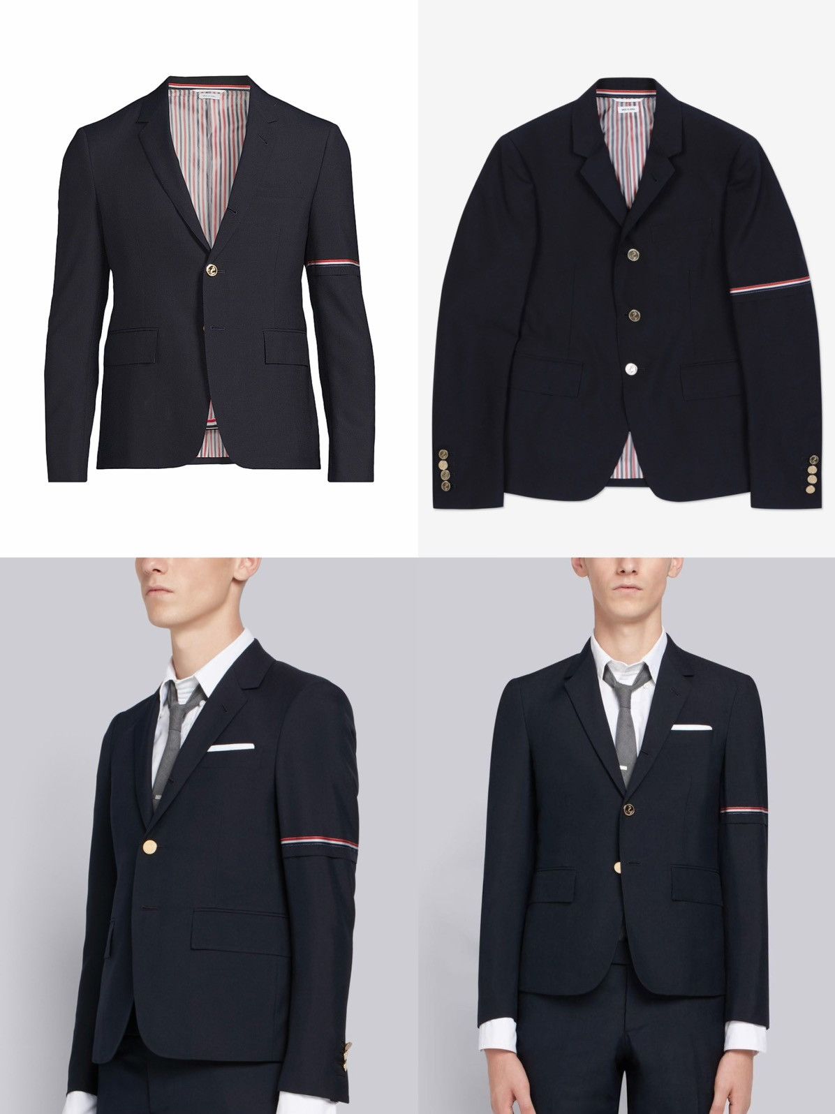 Thom Browne Thom Browne High Armhole Sport Coat Blazer Size 38R - 10 Thumbnail