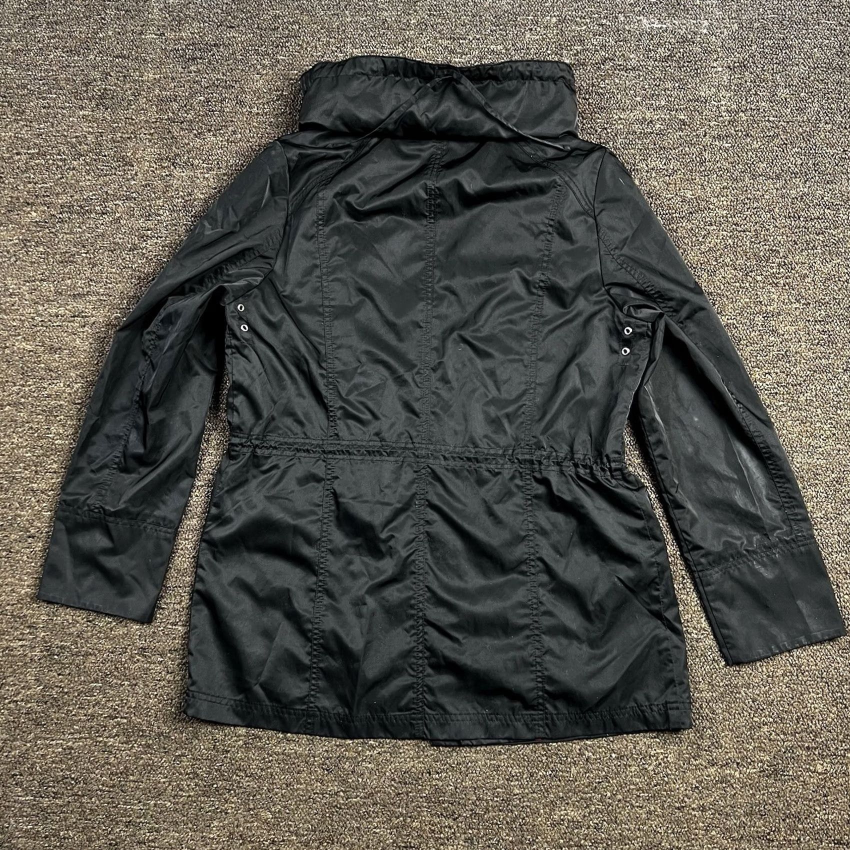 Calvin Klein Calvin Klein Windbreaker Jacket Women Hooded Black Medium Rain Stylish Rain Windbreaker Jacket Adult Womens M Black Logo Zipper Tasseled Size M / US 6-8 / IT 42-44 - 3 Thumbnail