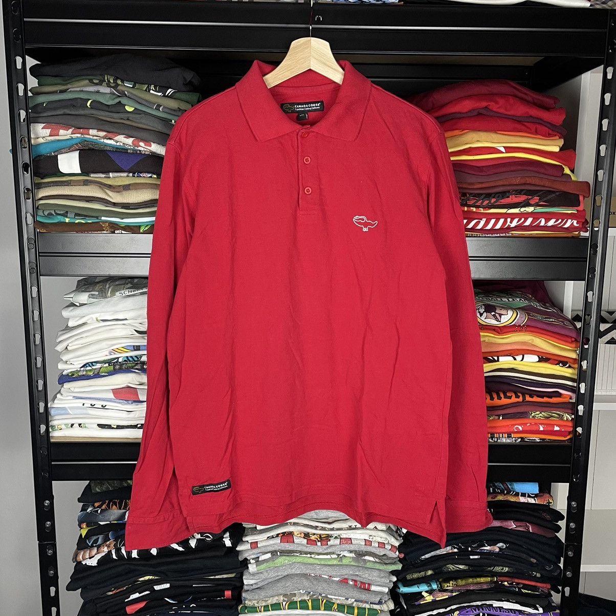 Canada Goose × Vintage Canada Goose Long sleeve Polo T shirt Designer Luxury Rare Size US M / EU 48-50 / 2 - 1 Thumbnail