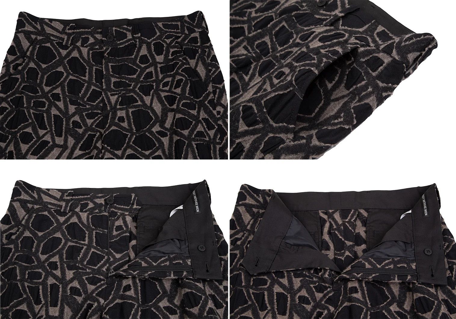 Issey Miyake Jacquard Design Suit Set in Black and Gray Size US XL / EU 56 / 4 - 12 Thumbnail