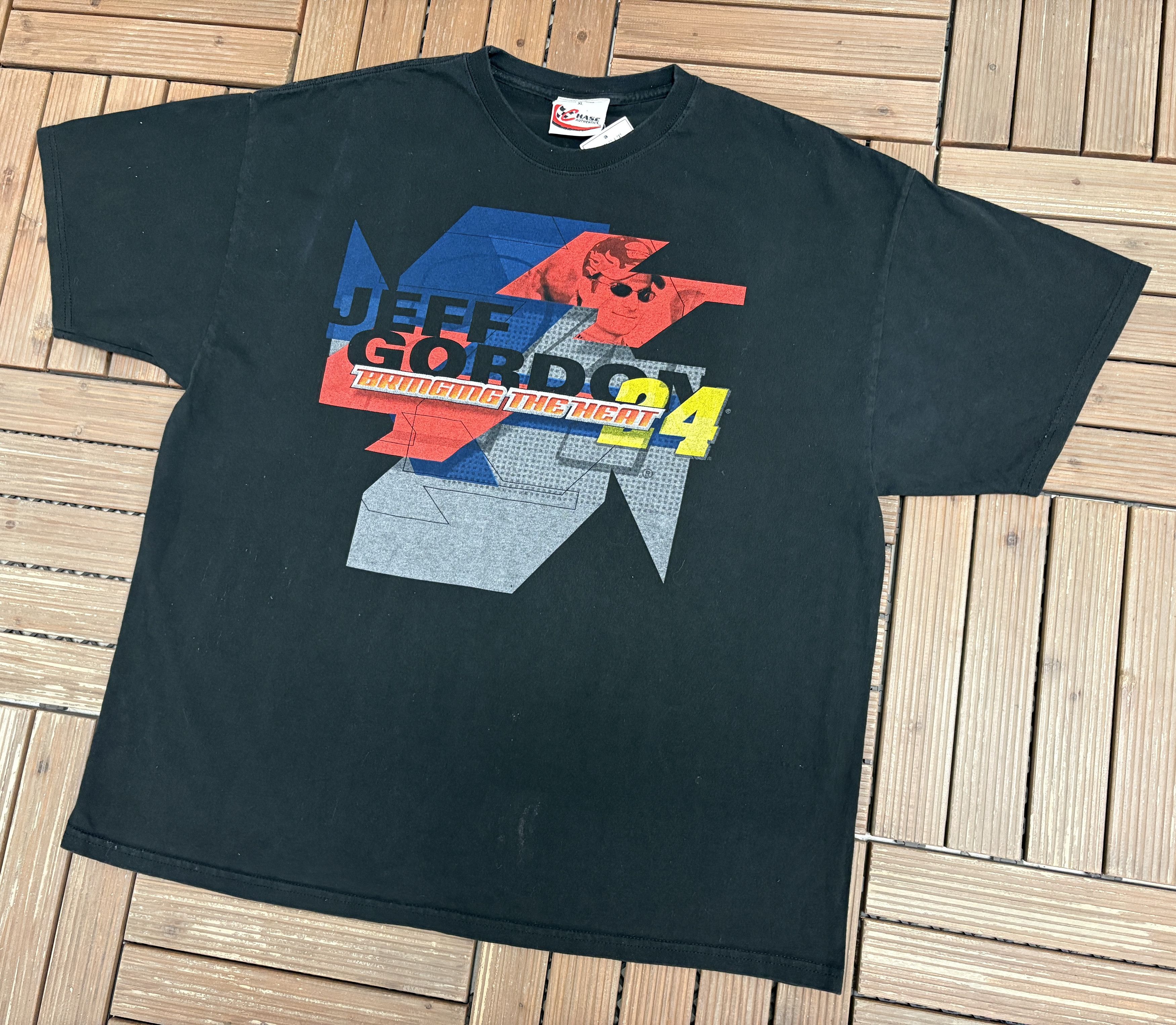Vintage Jeff Gordon Bringing The Heat Vintage NASCAR T-Shirt Tee Size US XL / EU 56 / 4 - 2 Thumbnail