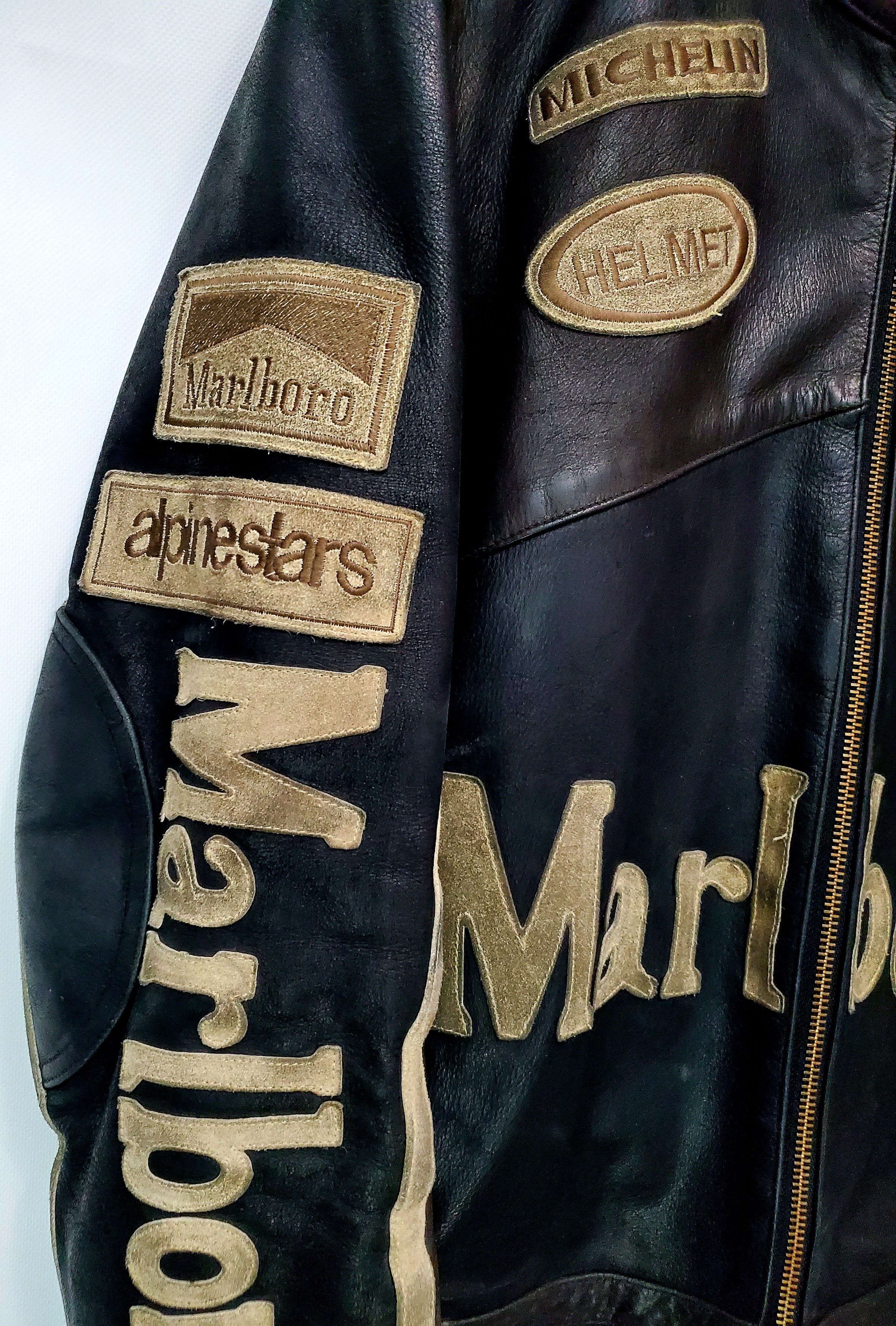 Marlboro × Vintage RARE❗️ Vintage Marlboro Rasing leather jasket size L Size US L / EU 52-54 / 3 - 4 Thumbnail