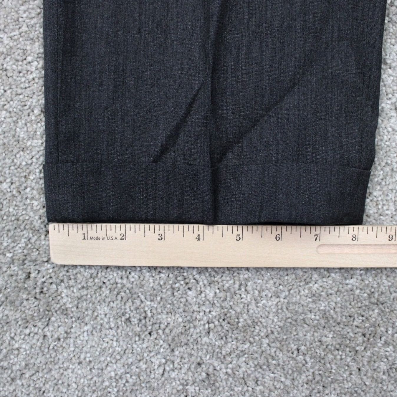 Hugo Boss Hugo Boss Pants Mens 33x30 Gray Wool Stretch Cuffed Flat Front James Brown Size US 33 - 5 Thumbnail