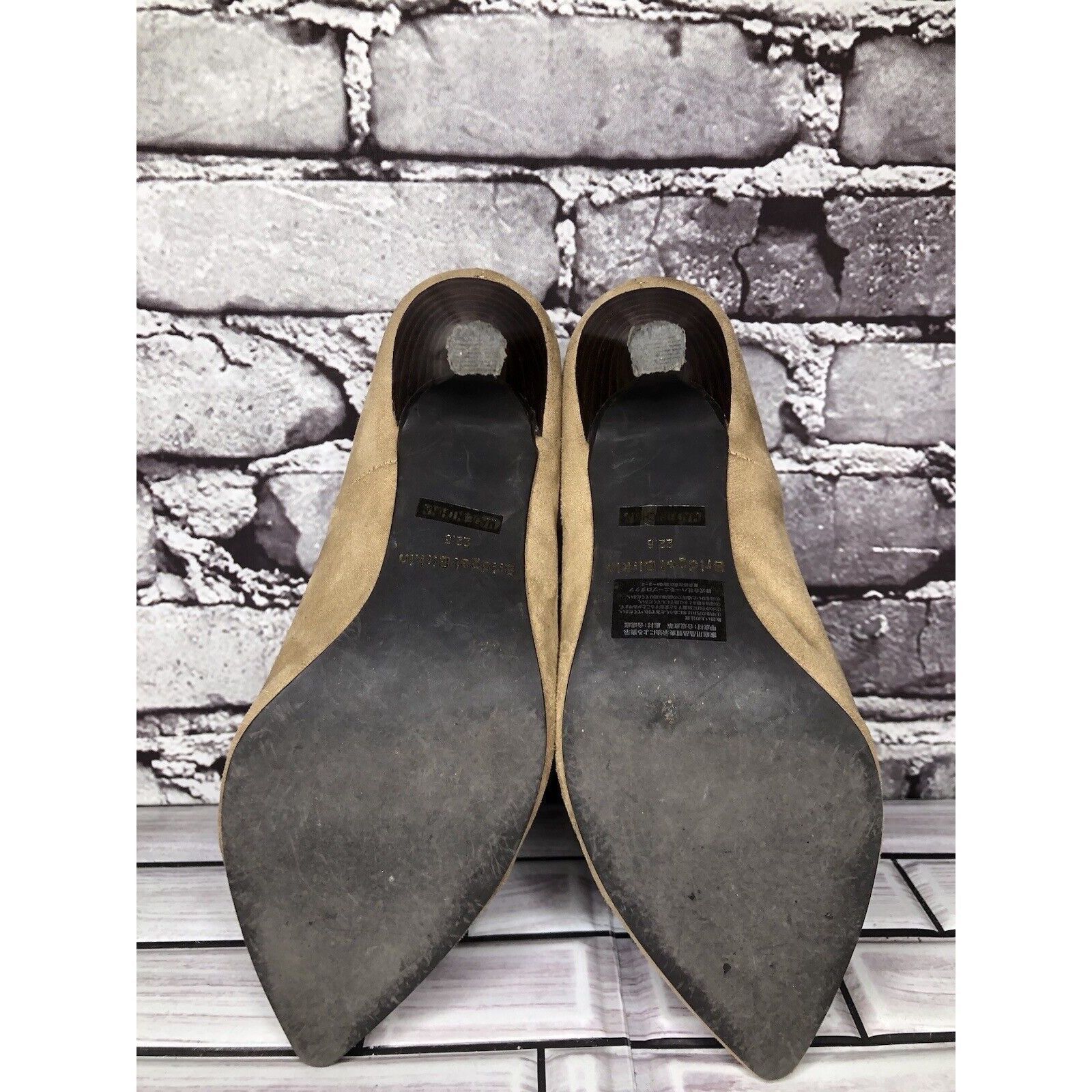 Other Bridget Birkin Brown Suede Leather Pointed Heels Women Sz 22 Size US 6 / IT 36 - 7 Thumbnail